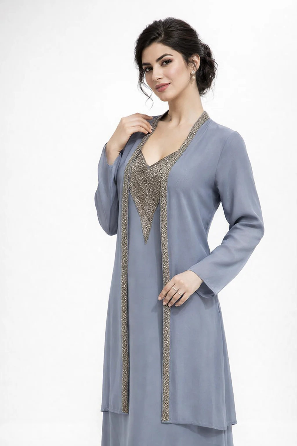 Open Long-Sleeve Cardigan - Image 6