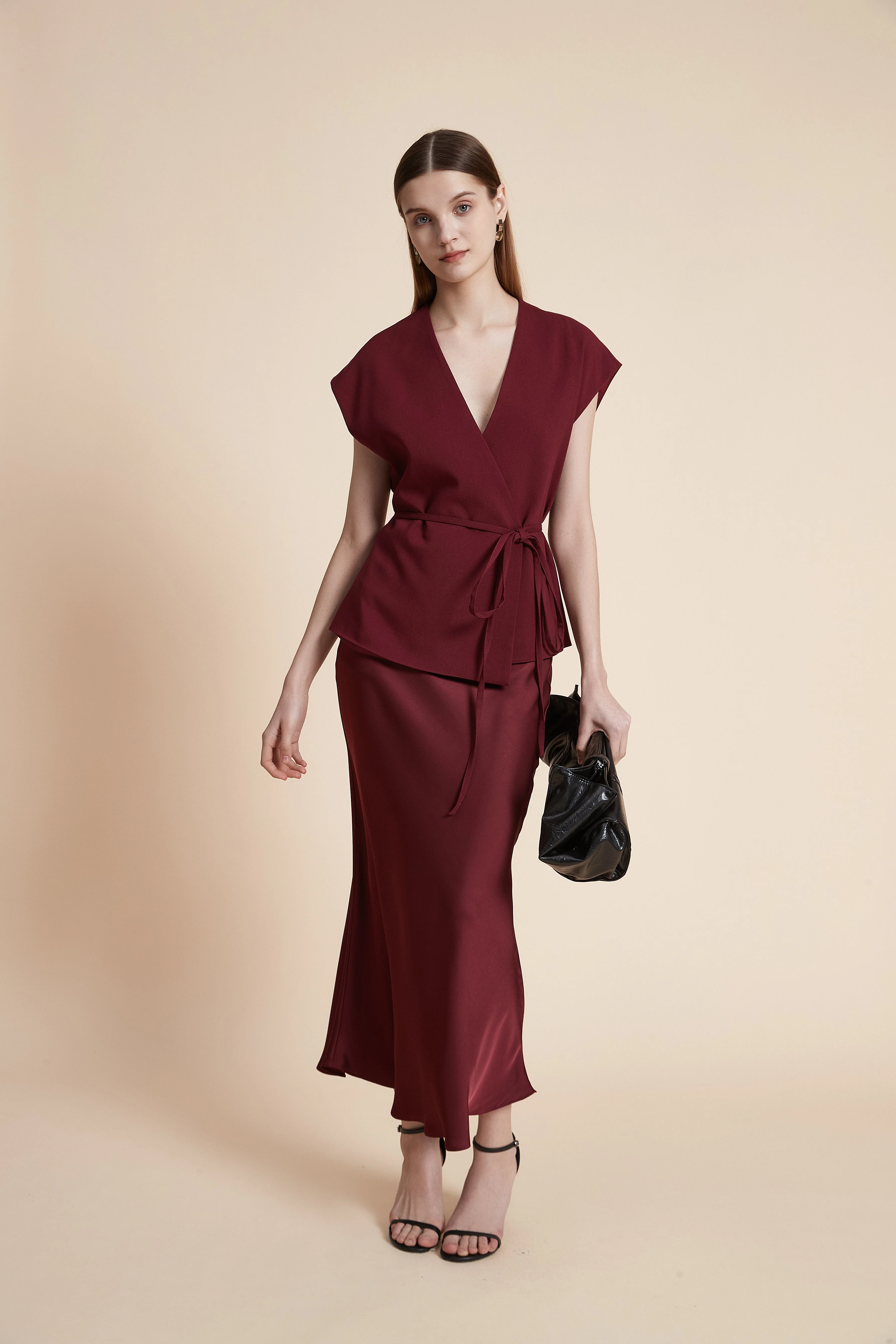 Plain Long Fitted Skirt - Image 4