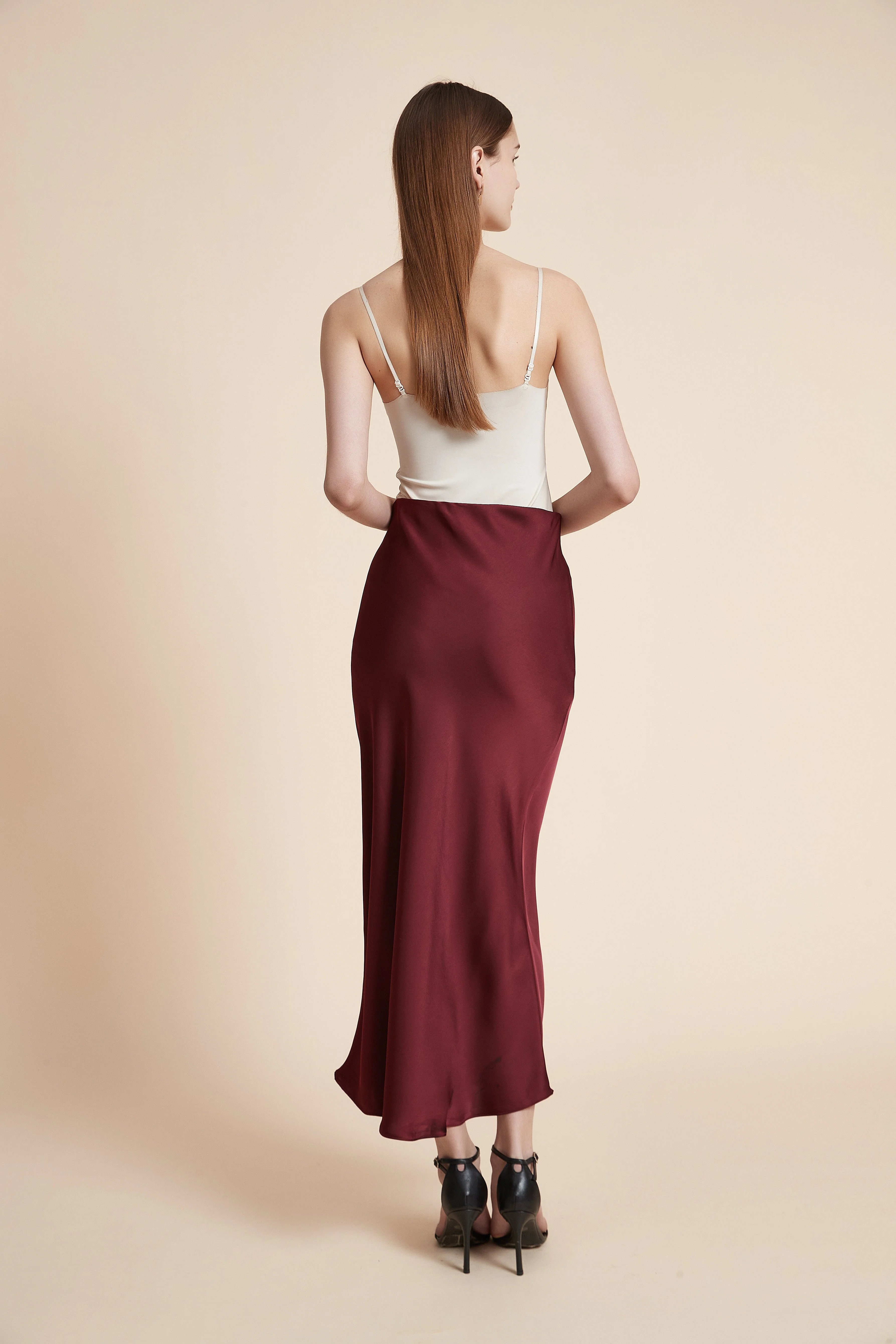 Plain Long Fitted Skirt - Image 6