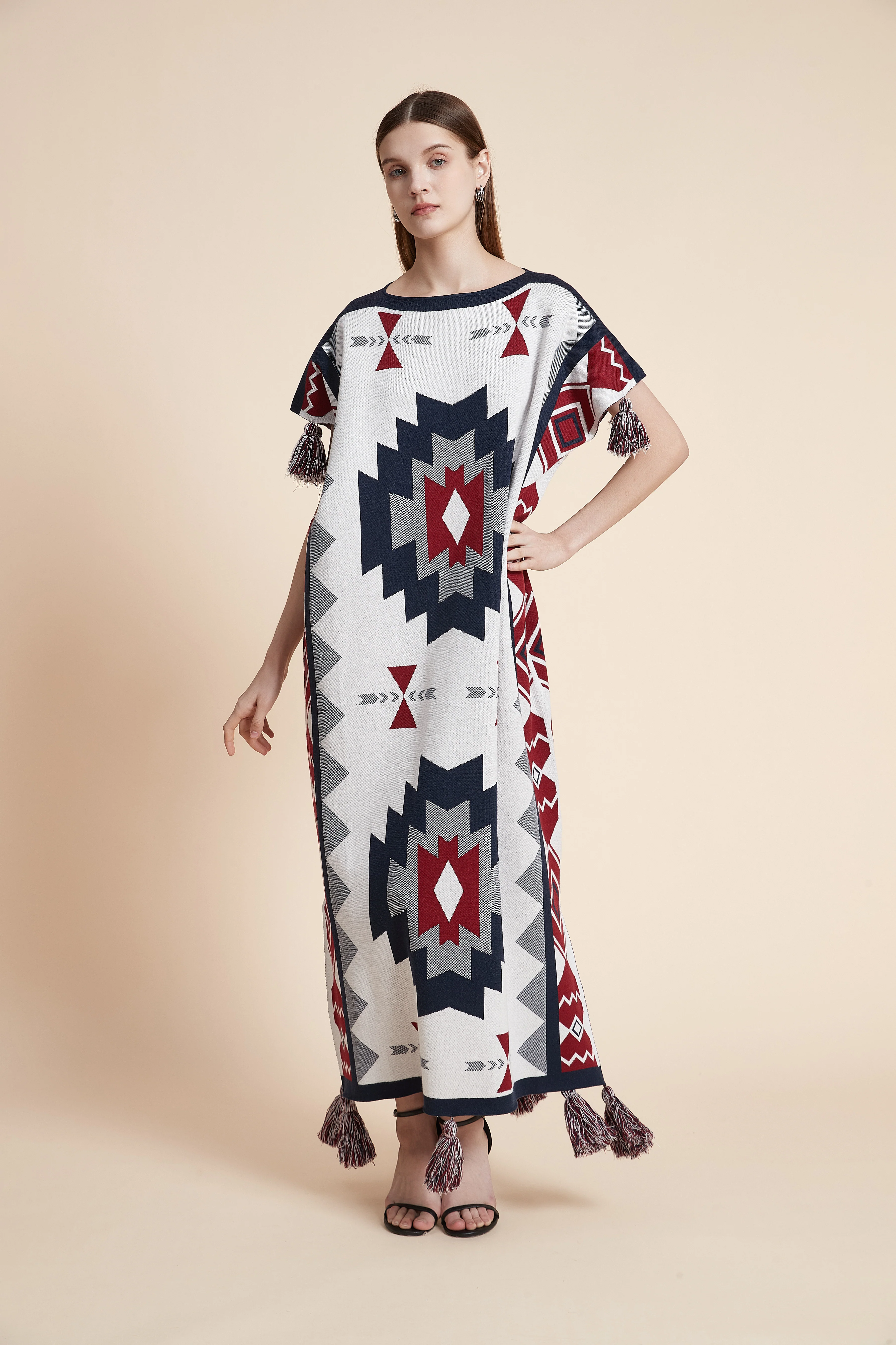 Desert Mosaic Tassel Kaftan
