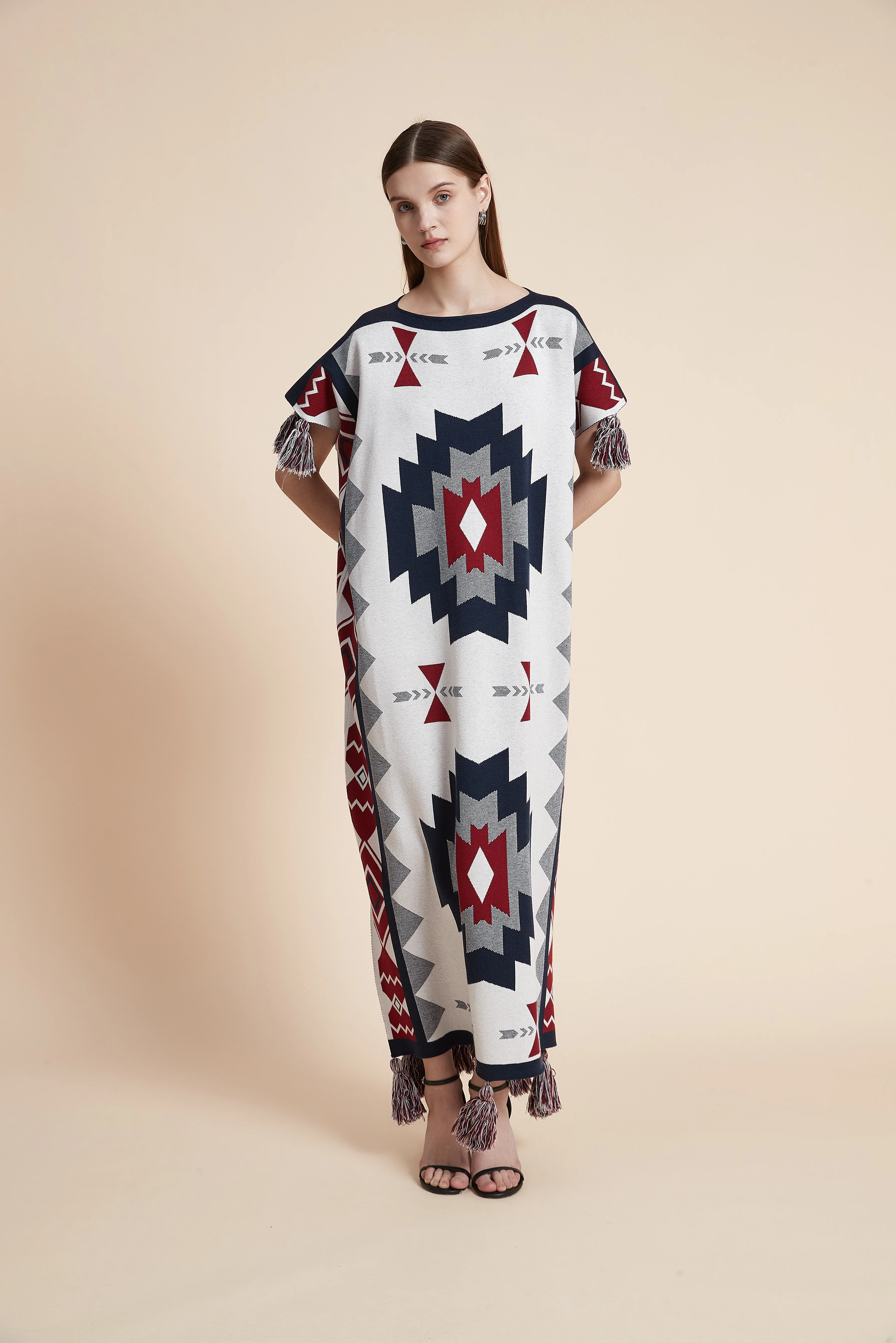 Desert Mosaic Tassel Kaftan - Image 3