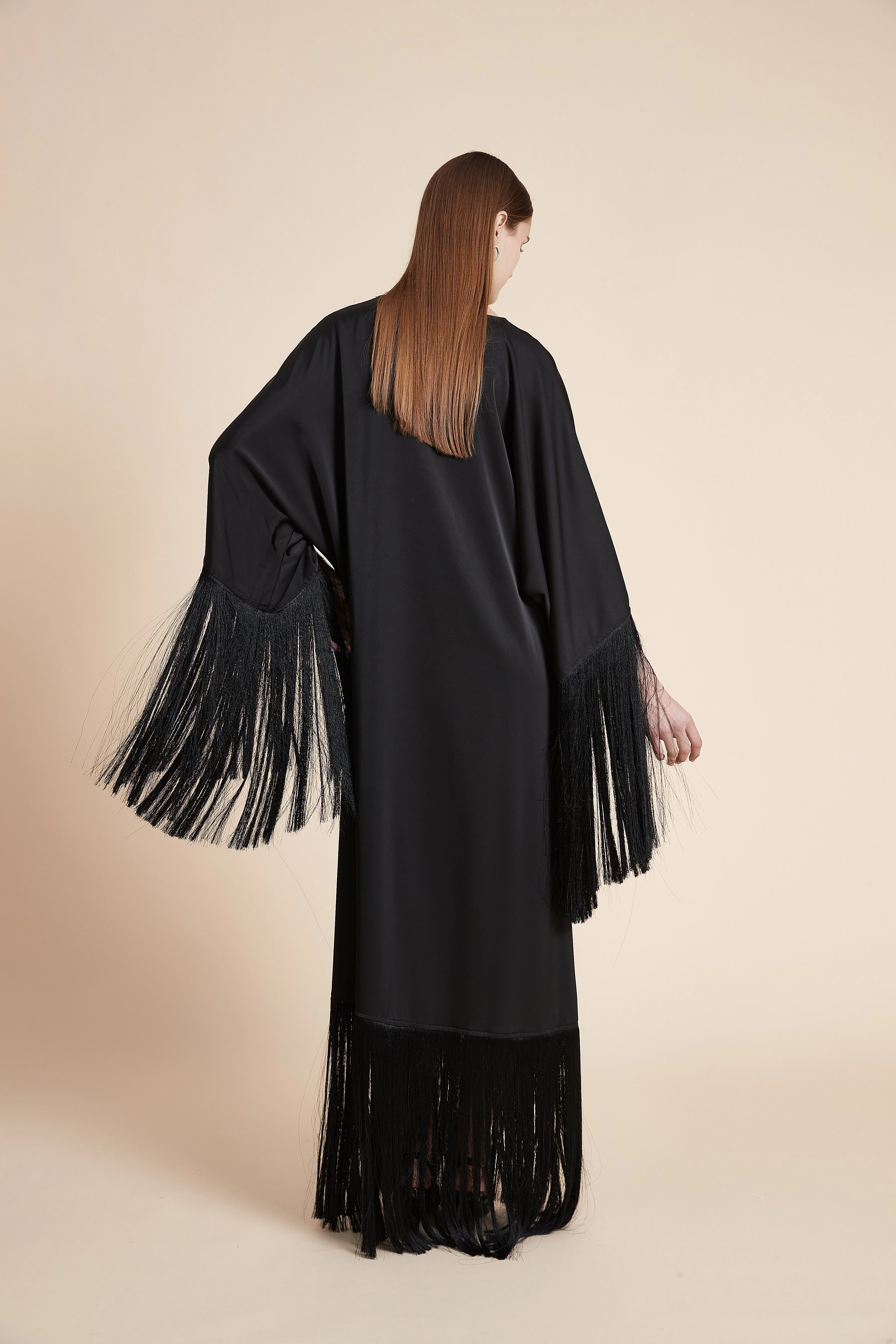 Fringe Elegance Maxi Dress - Image 3
