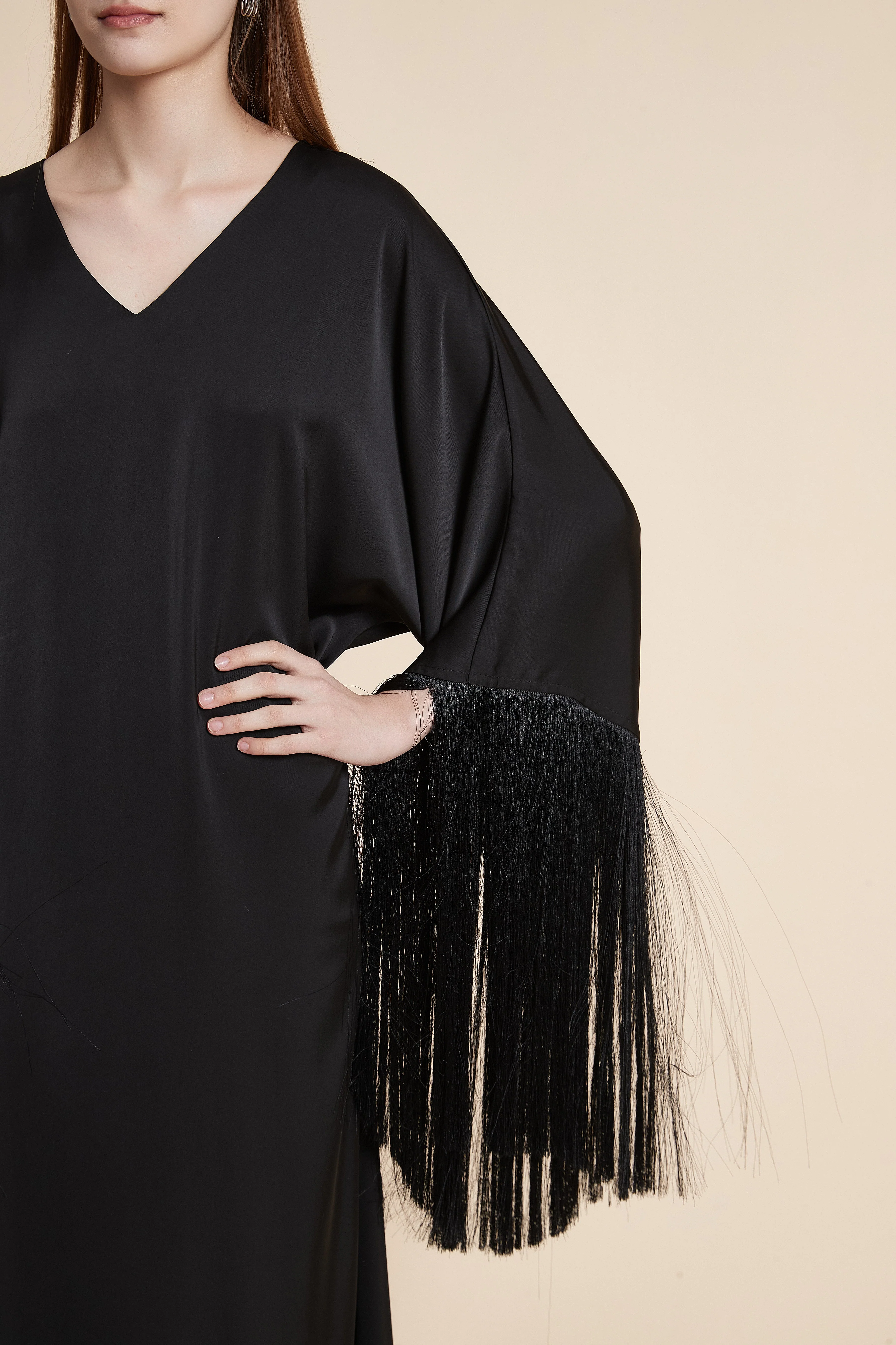Fringe Elegance Maxi Dress - Image 5