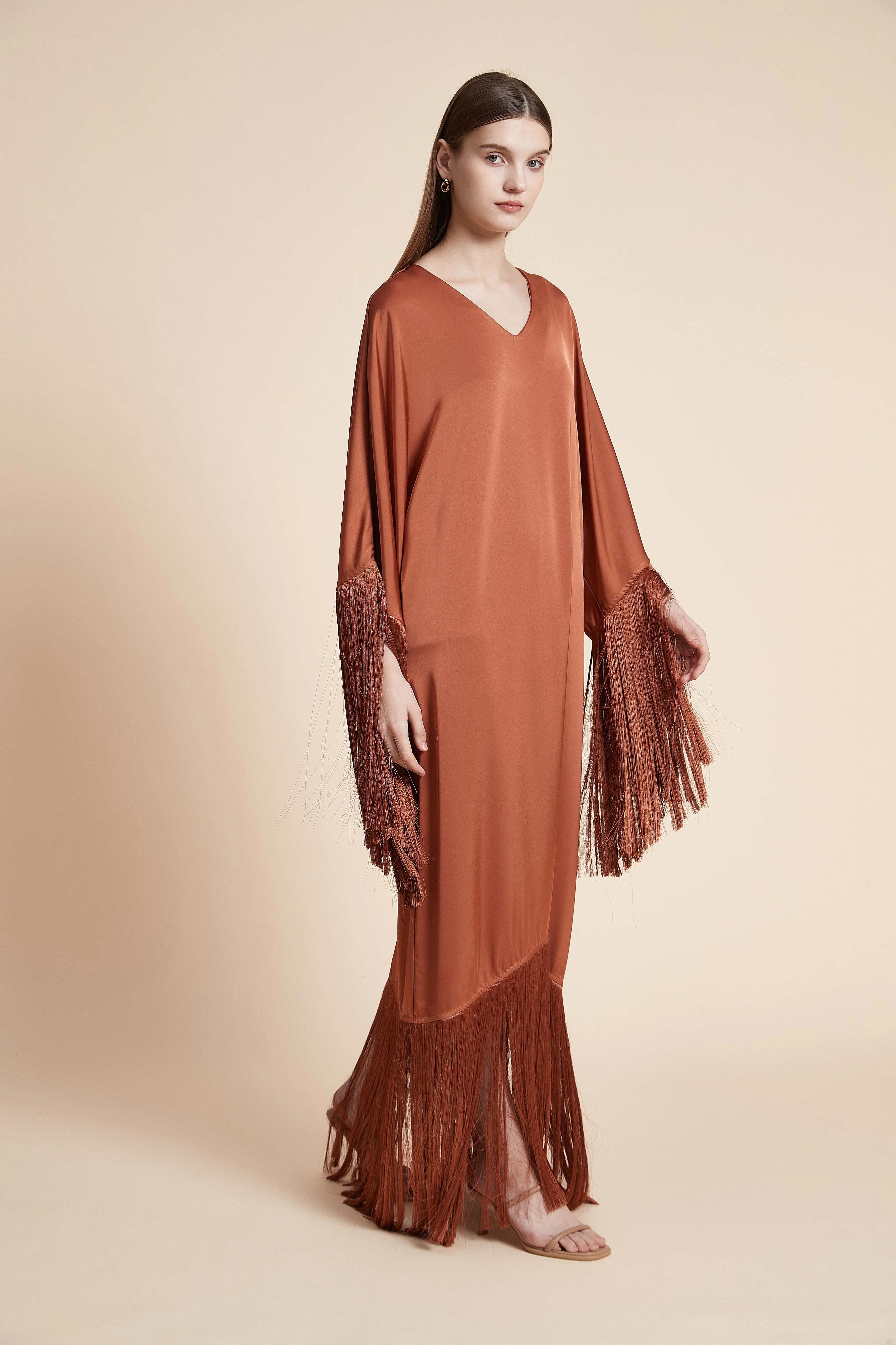Fringe Elegance Maxi Dress - Image 7