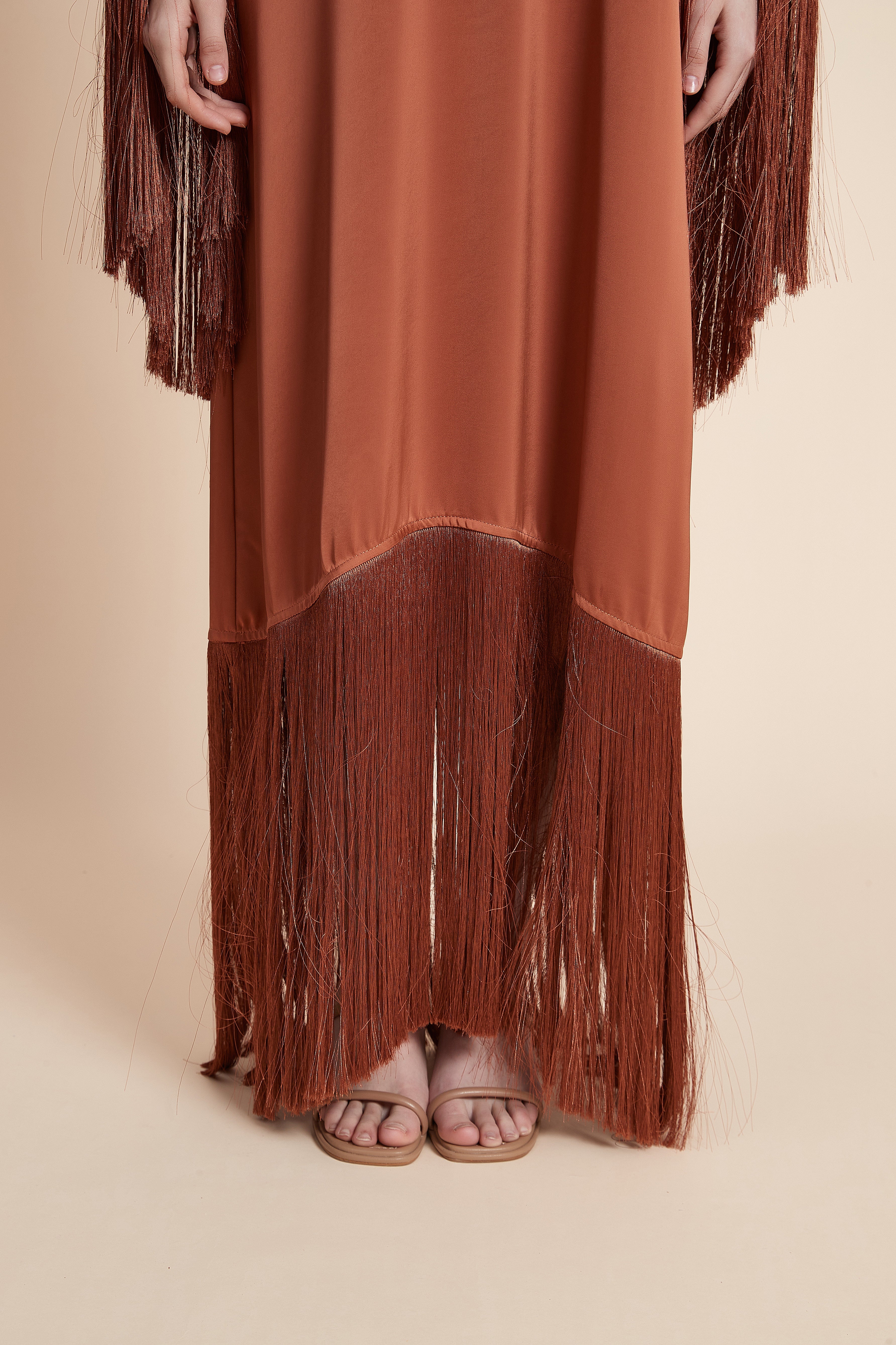 Fringe Elegance Maxi Dress - Image 9