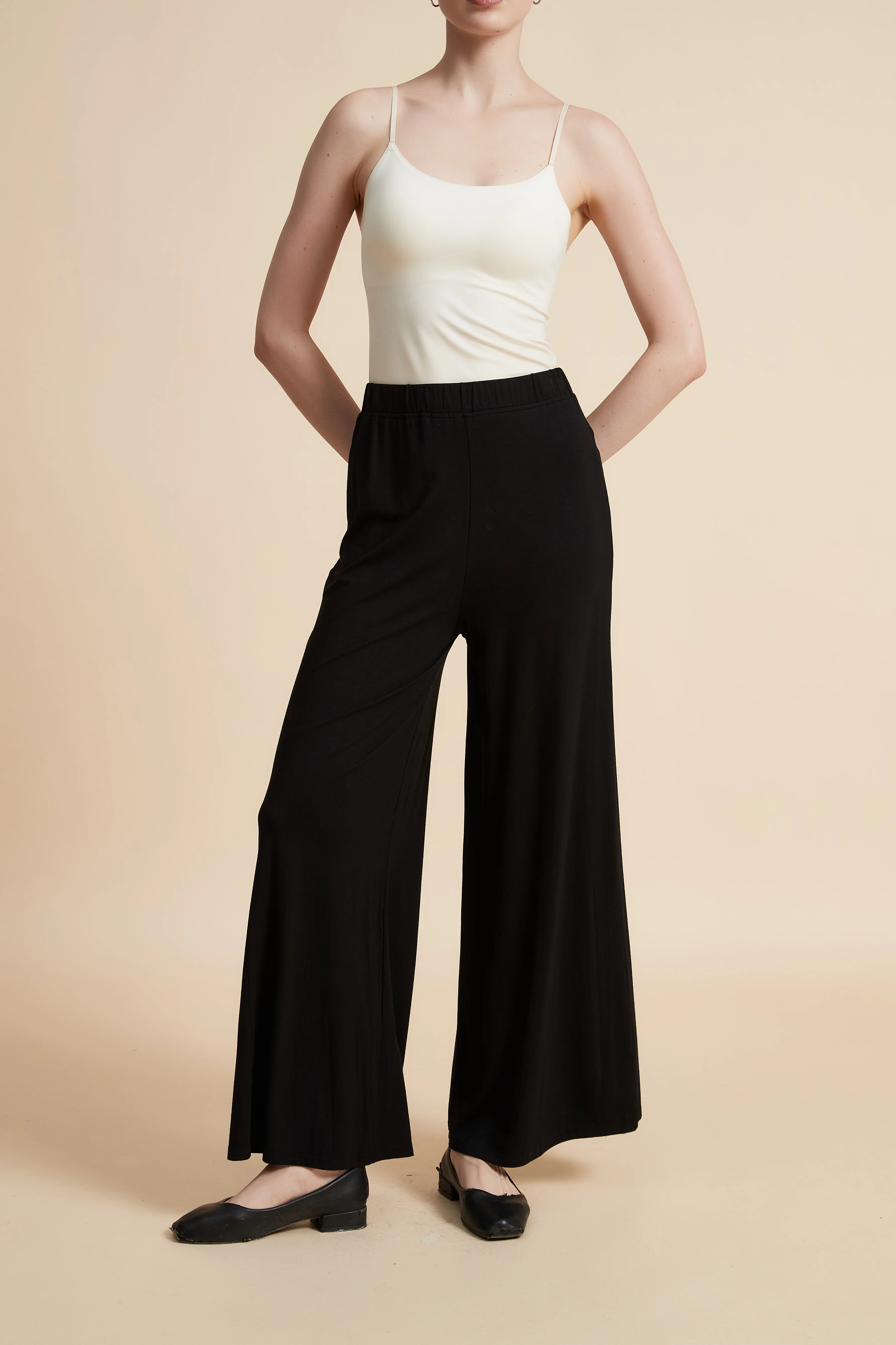 Wide Leg Solid Pants - Image 16