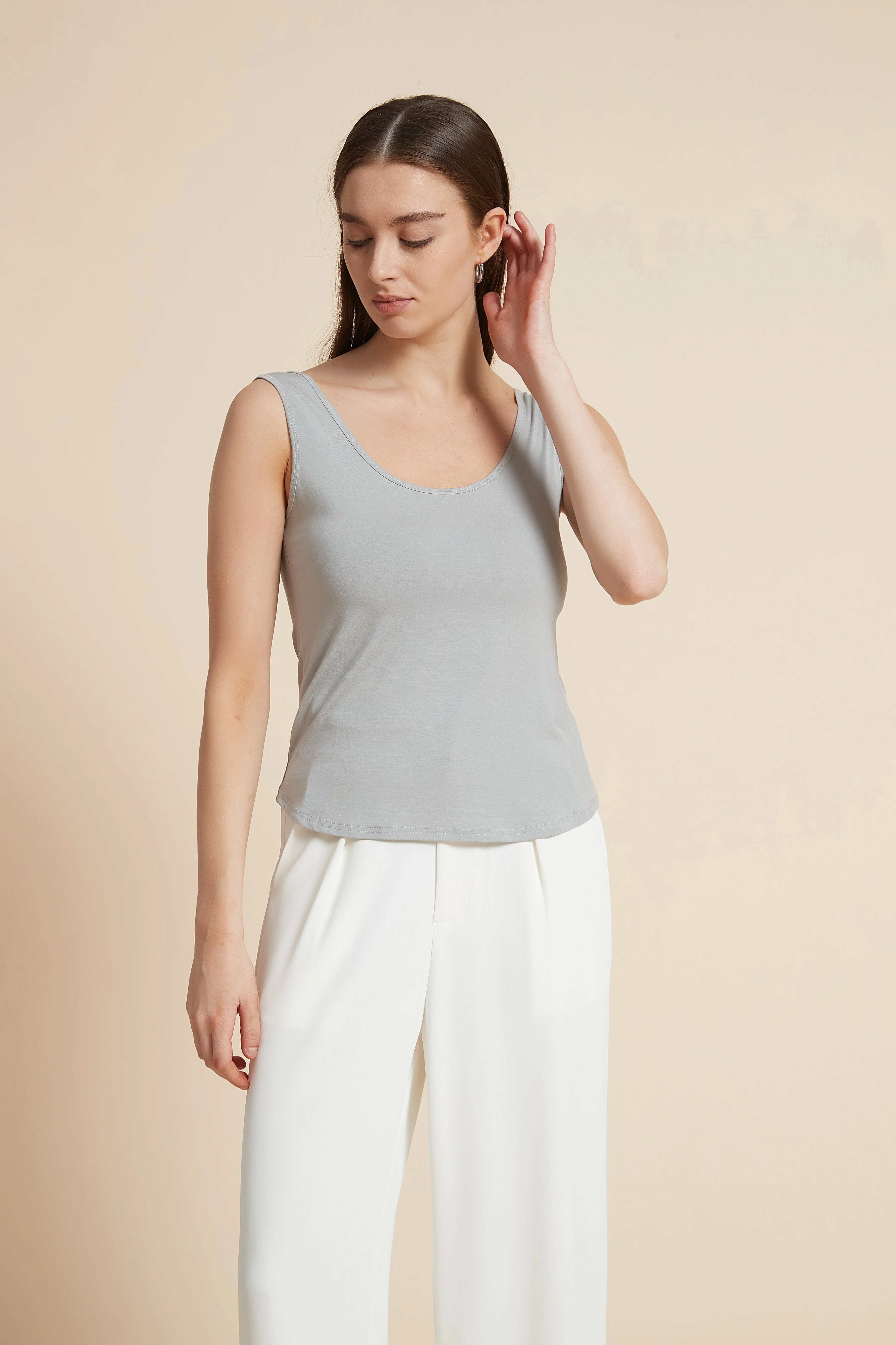 Sleeveless Round Neck Top - Image 2