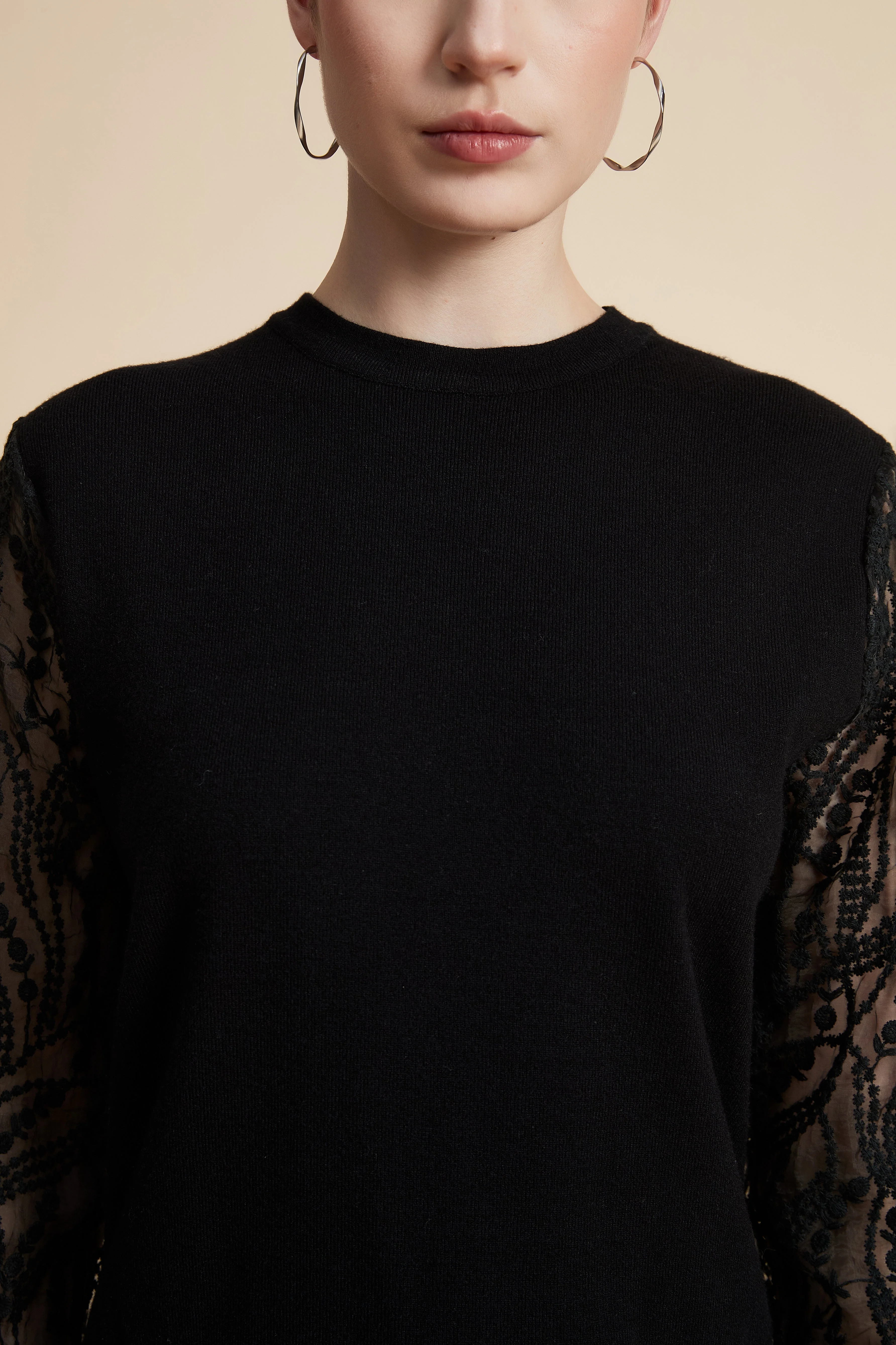 Long Sleeve Embellished Sweater - Image 4