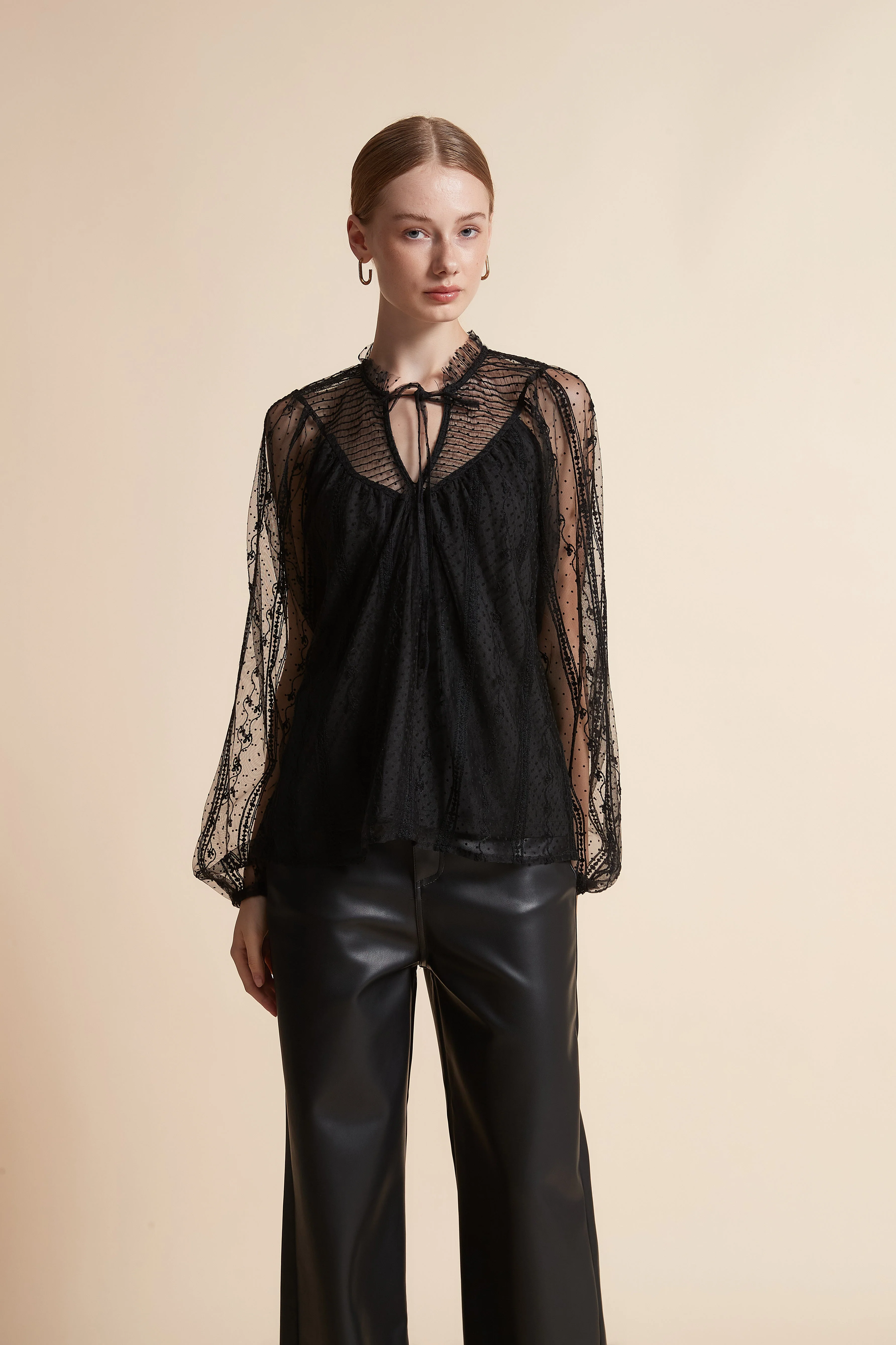 Embroidered Long-Sleeve Top - Image 5