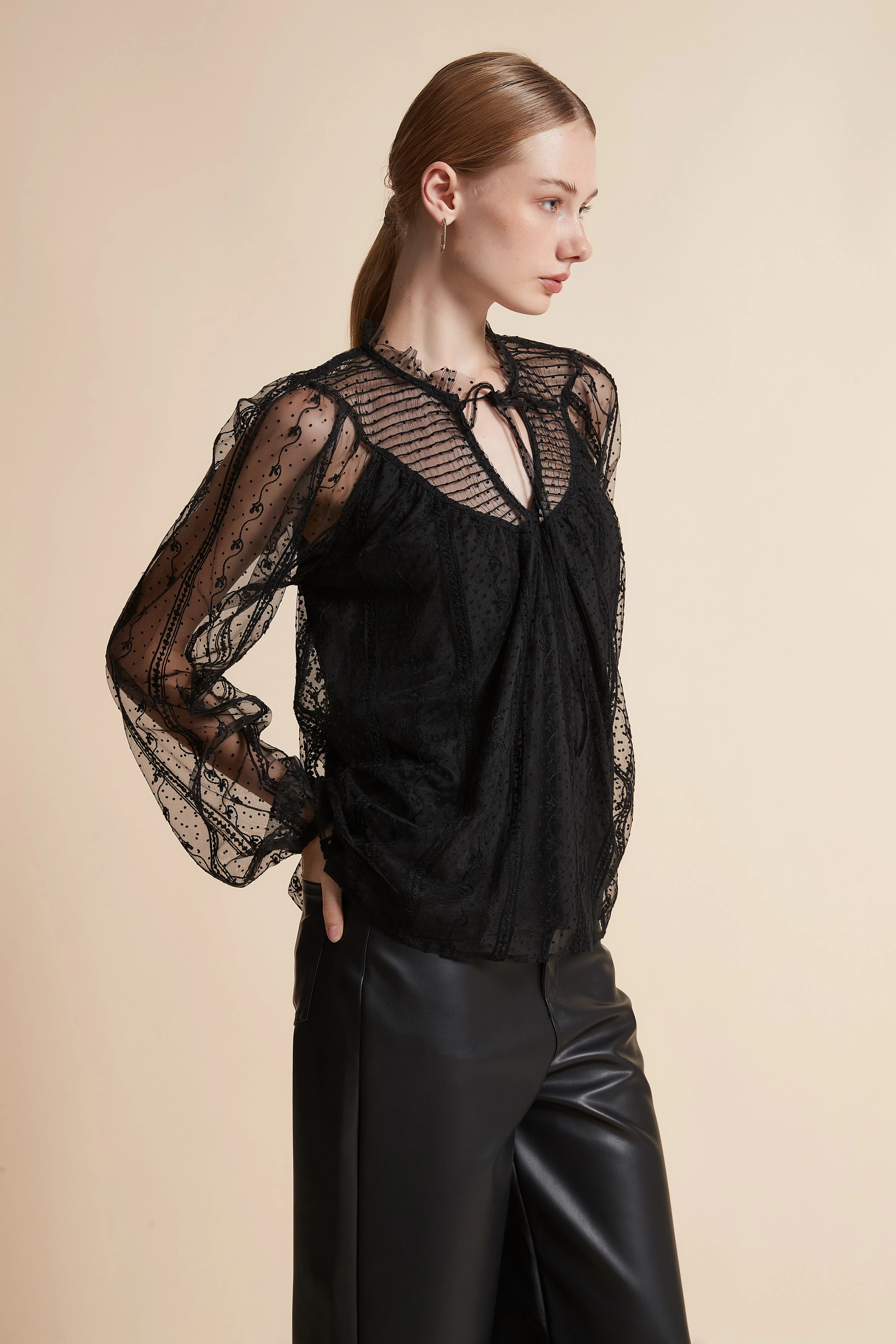 Embroidered Long-Sleeve Top - Image 6