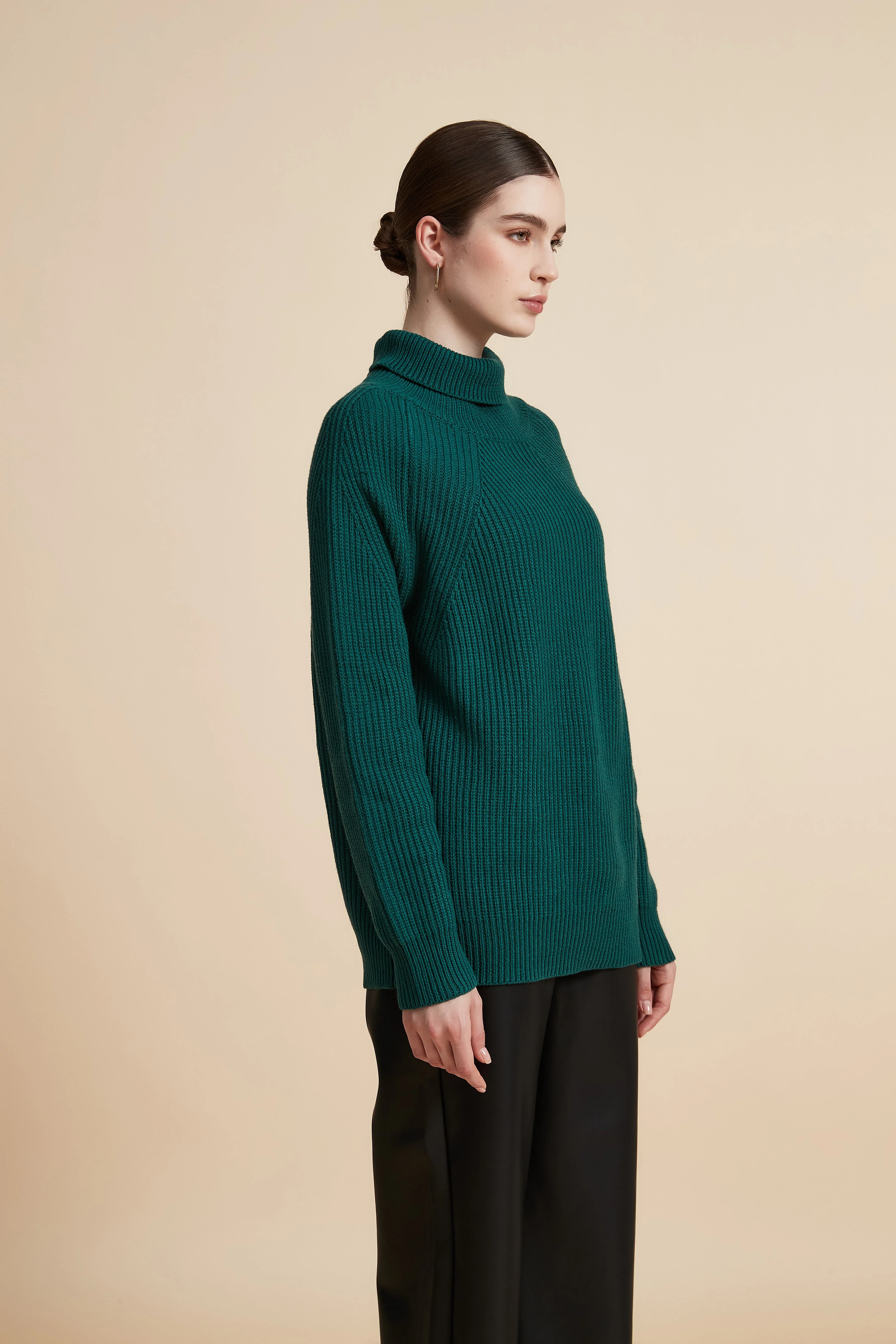 Long Sleeve Ribbed Sweater - Image 2