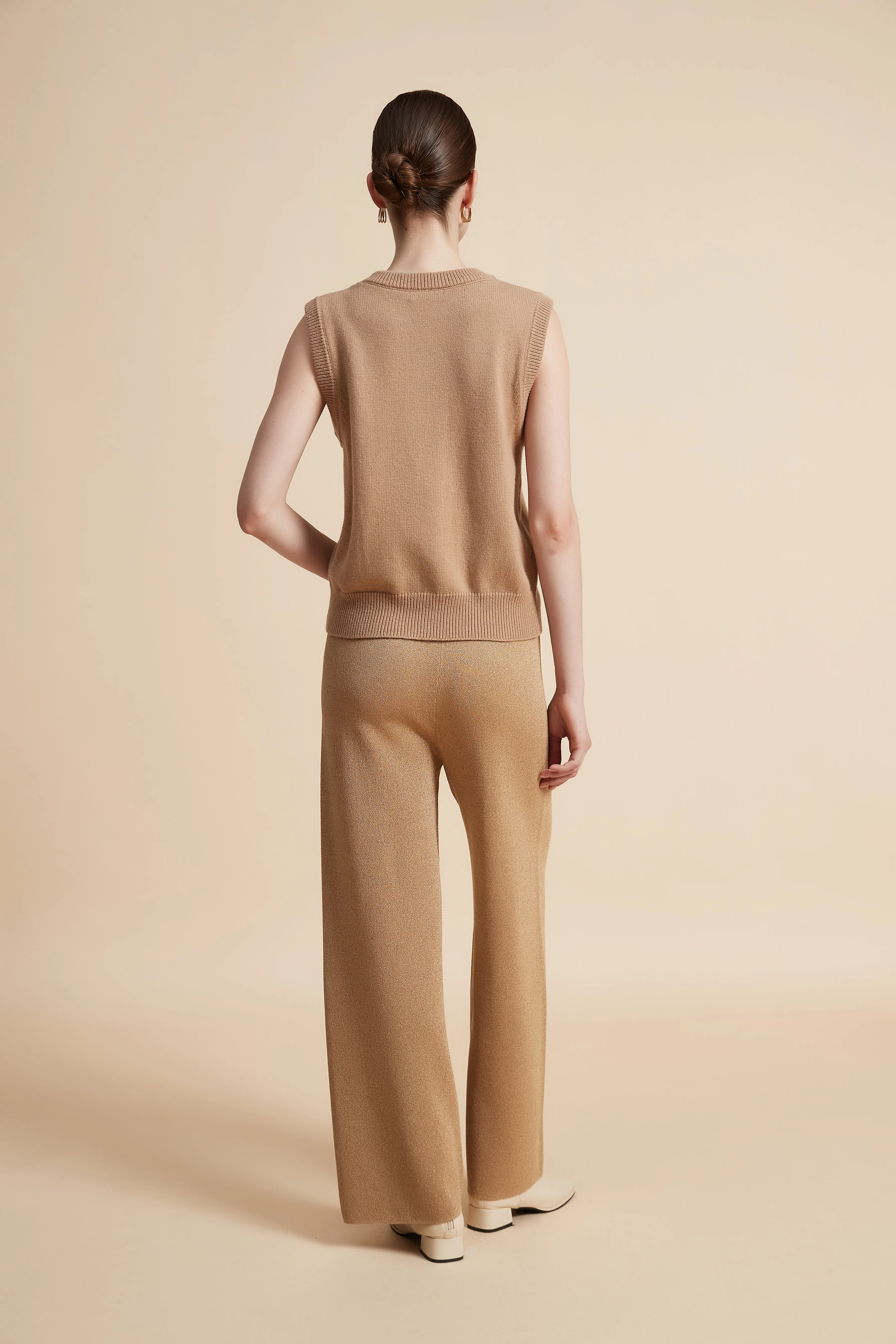 Wide Leg Solid Long Pants - Image 5