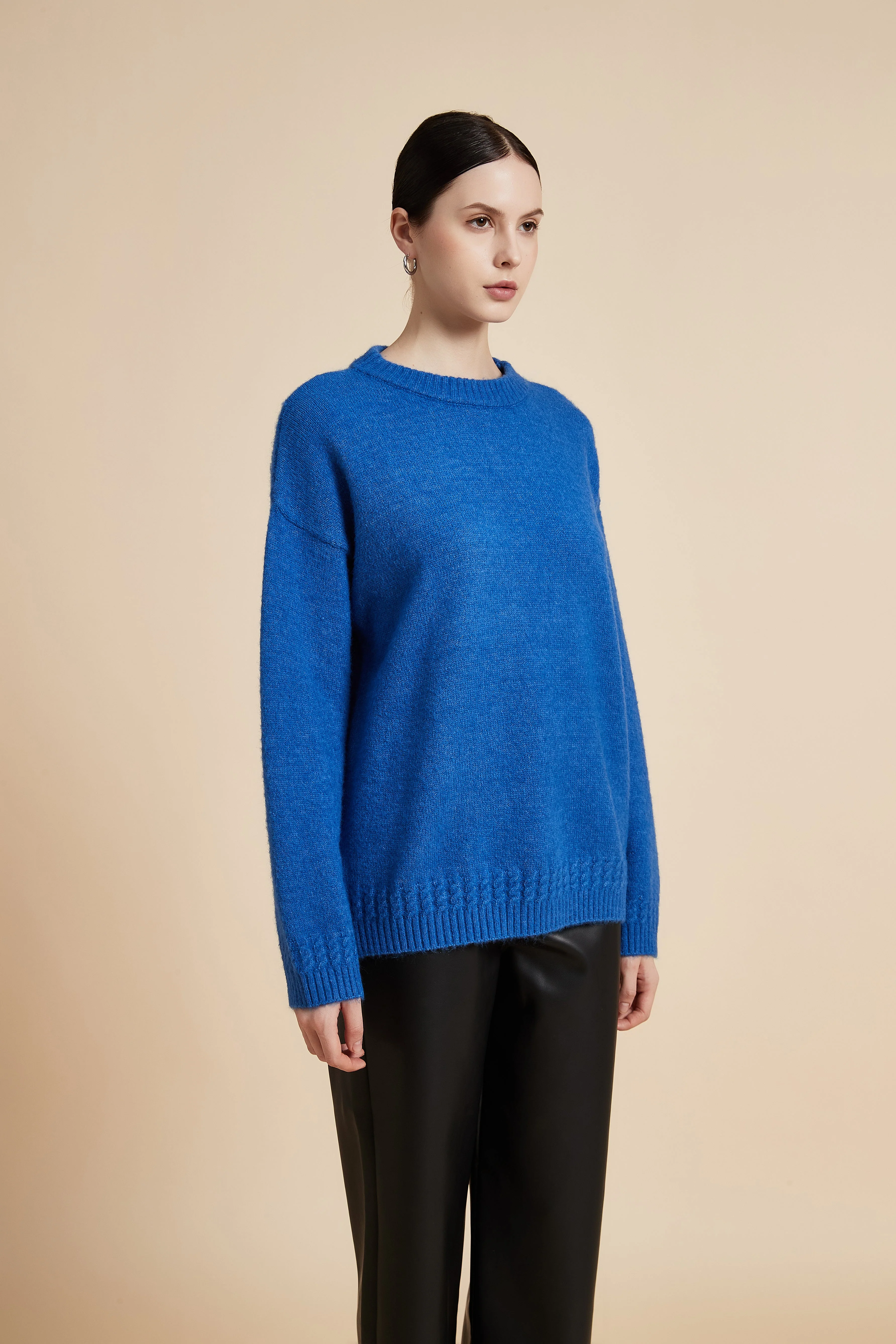 Long Sleeve Crew Neck Sweater - Image 2