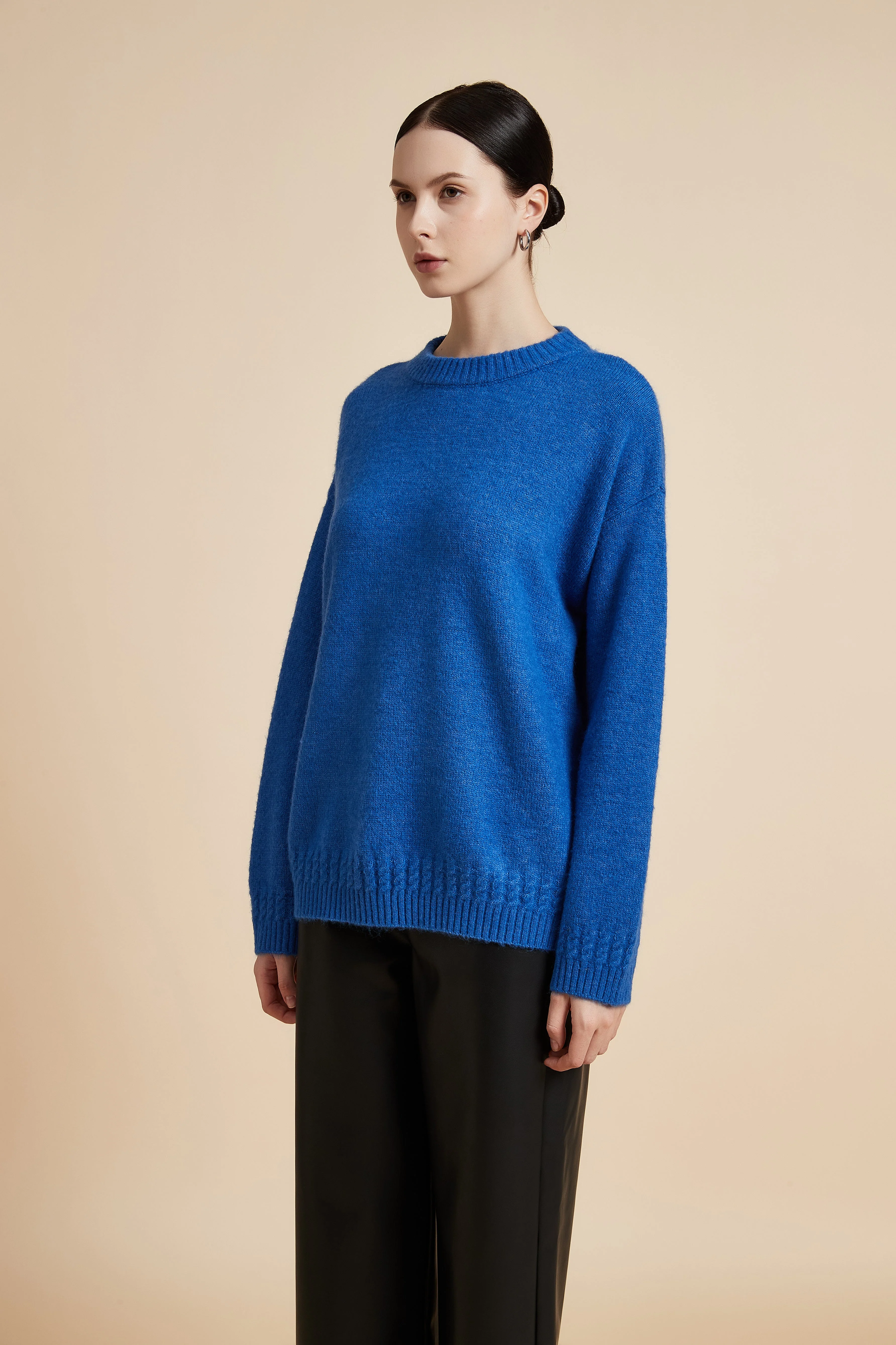 Long Sleeve Crew Neck Sweater - Image 3