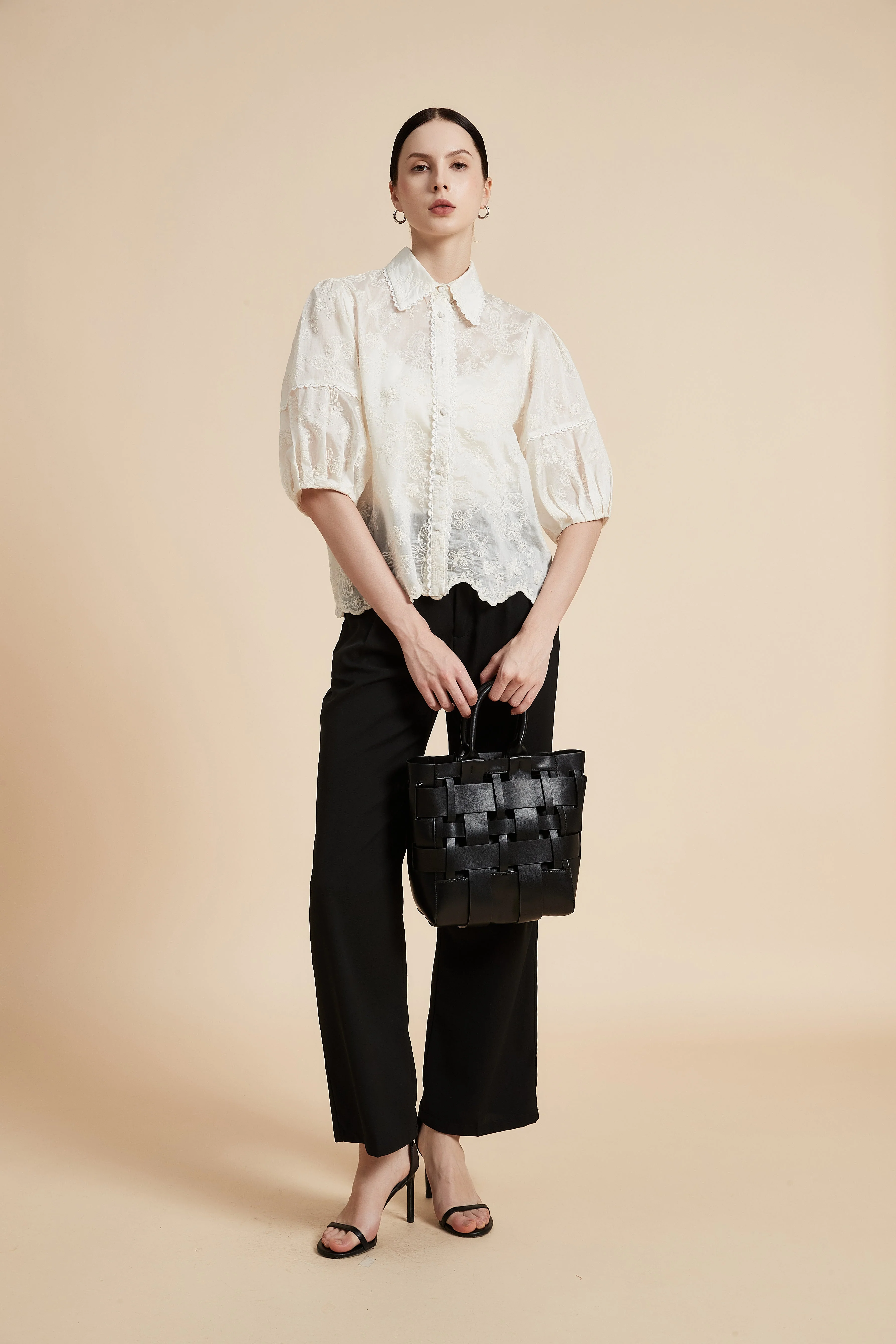 Short Sleeve Shirt Blouse - Image 5