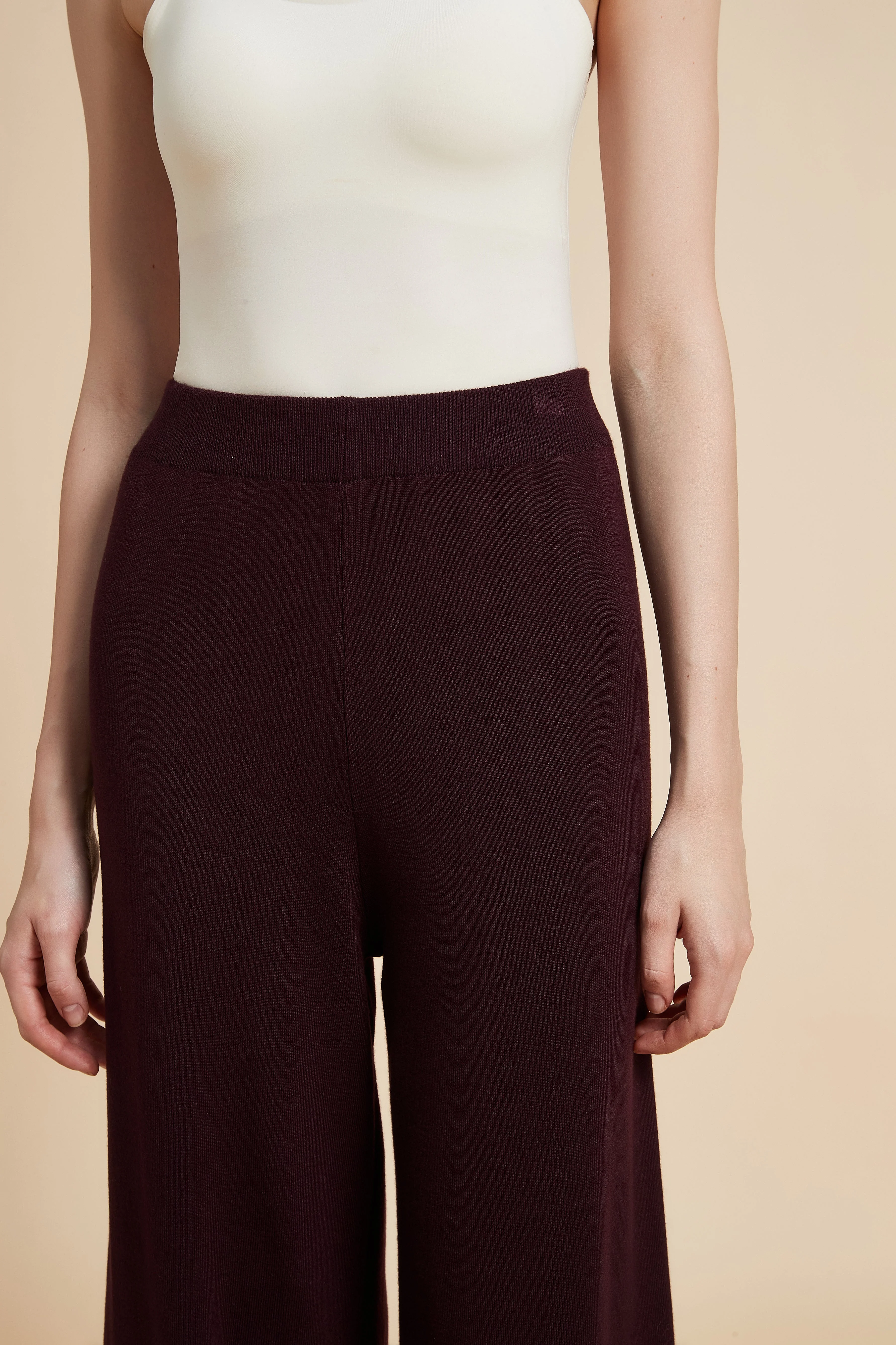 Wide Leg Solid Pants - Image 4