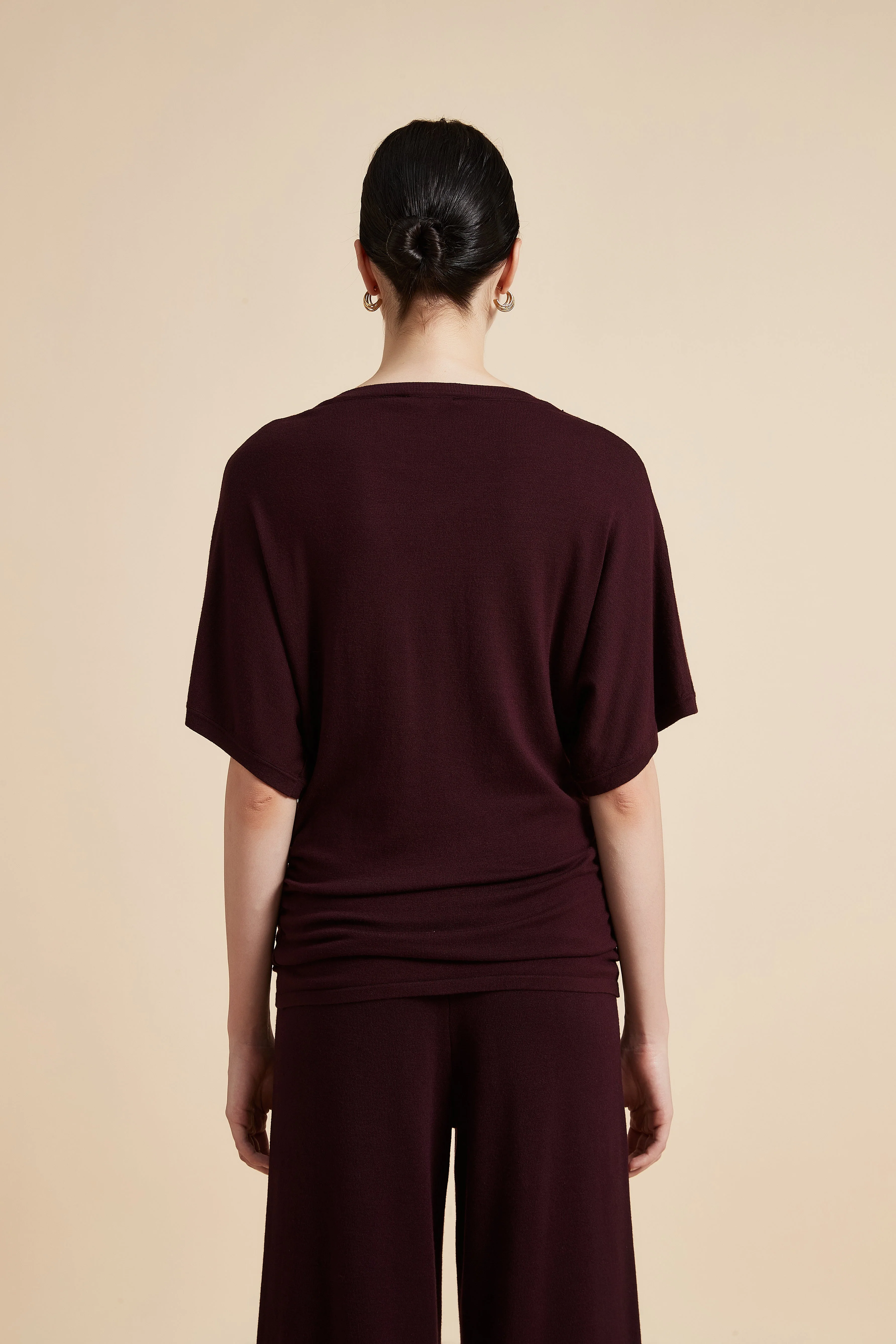 Plain Half Sleeve Round Neck Blouse - Image 5