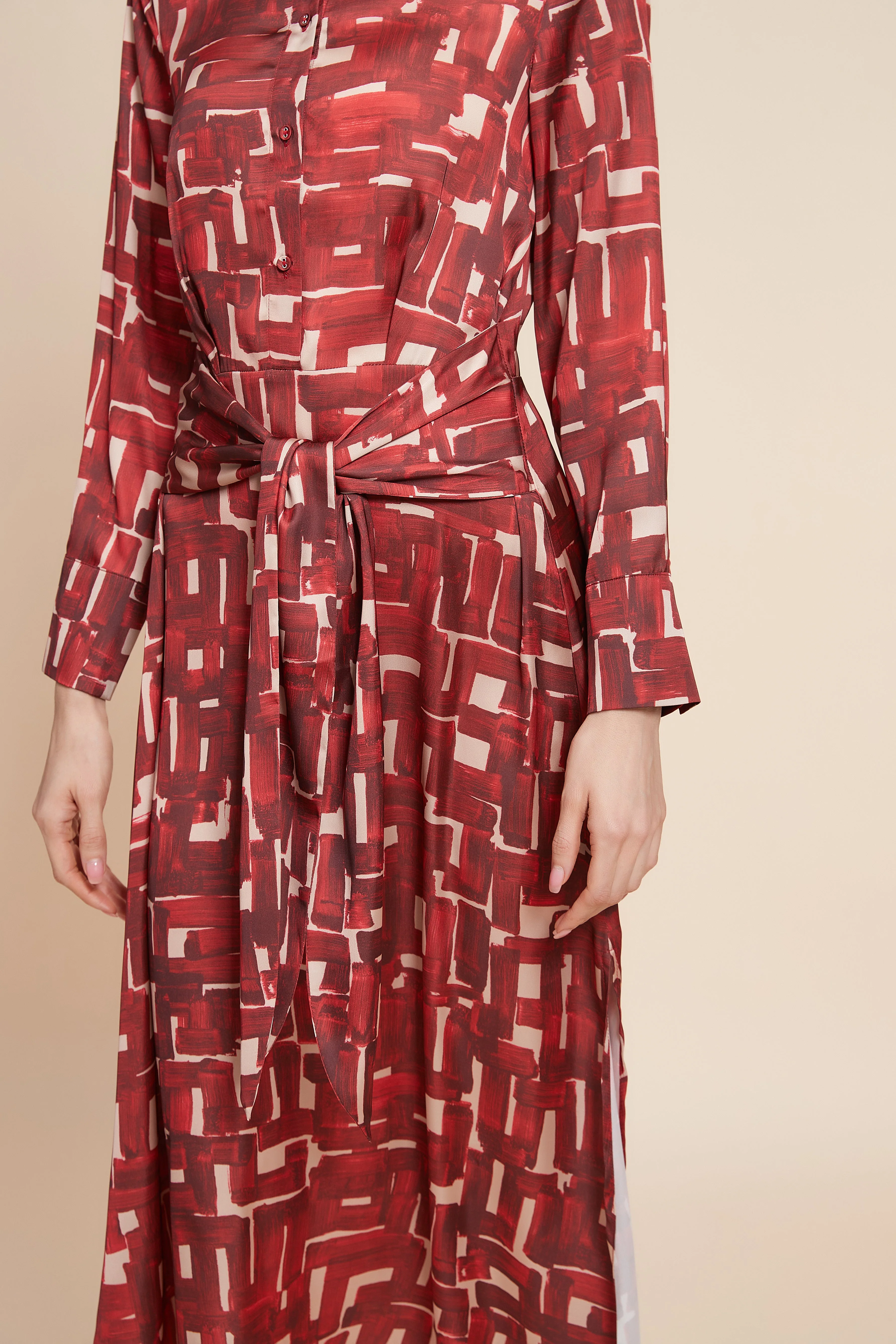 Printed Long Sleeve Maxi Dress - Image 5