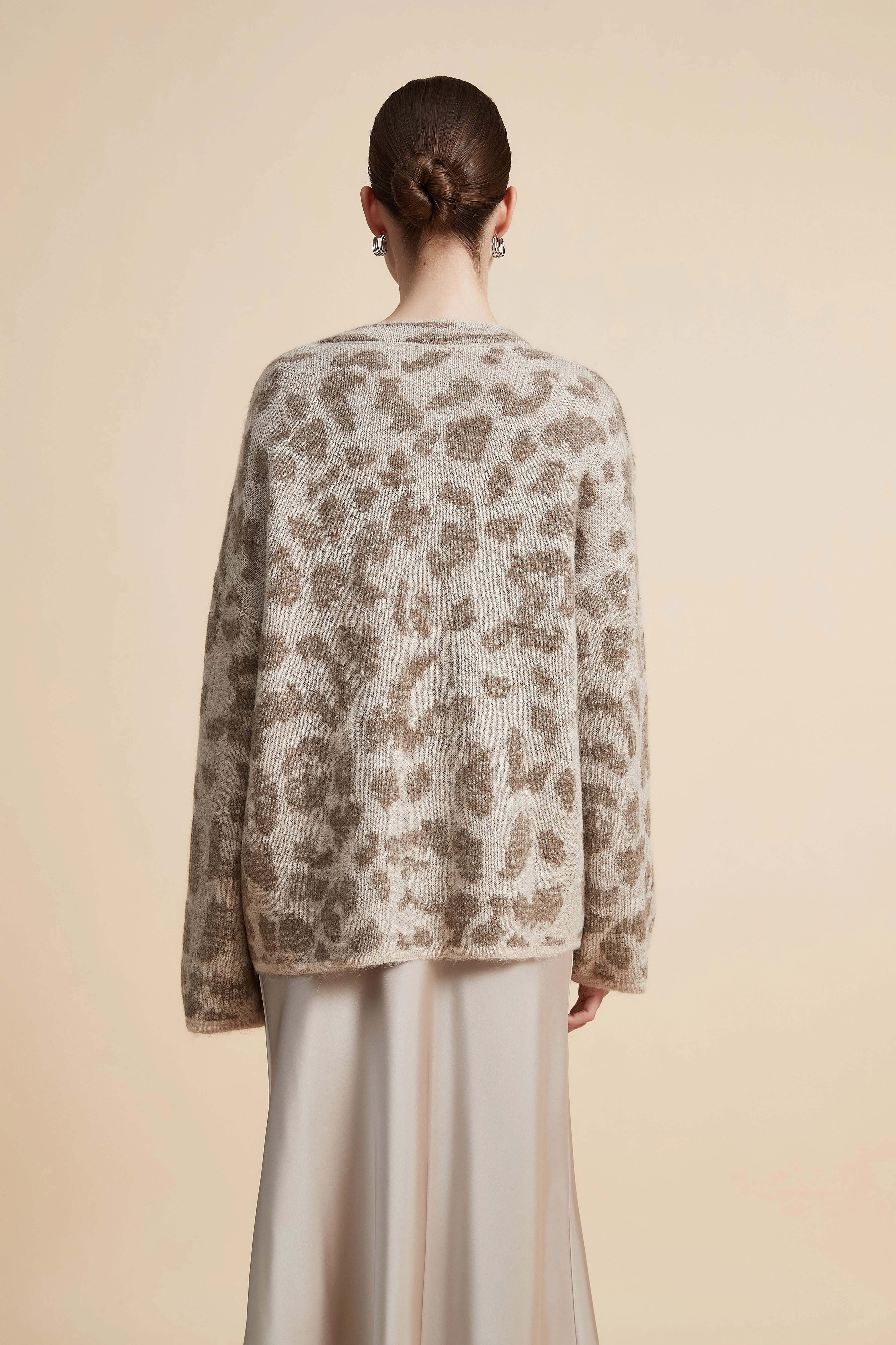 Long Sleeve Oversized Crewneck Sweater - Image 5