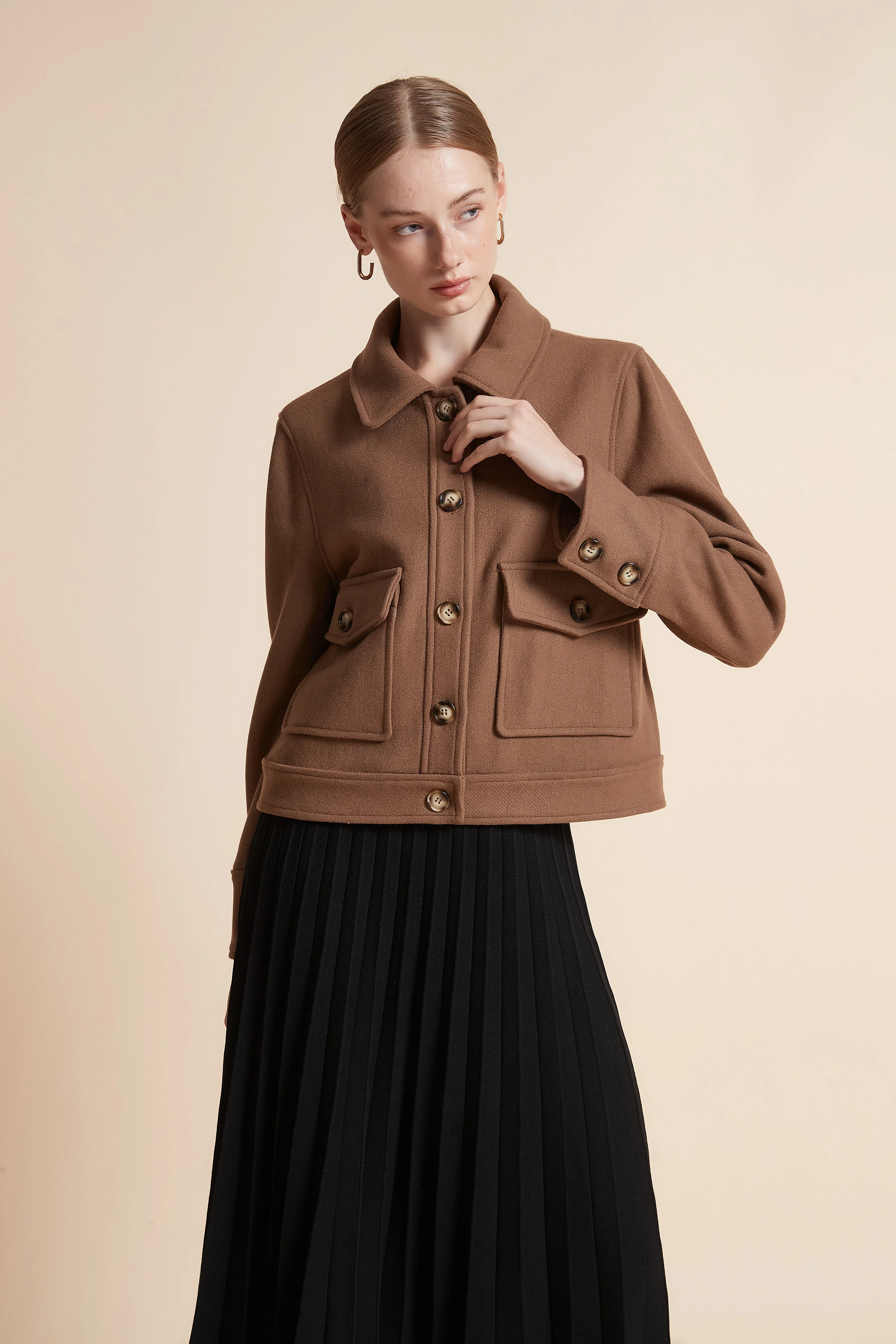 Long-Sleeve Jacket with Pockets - Image 4