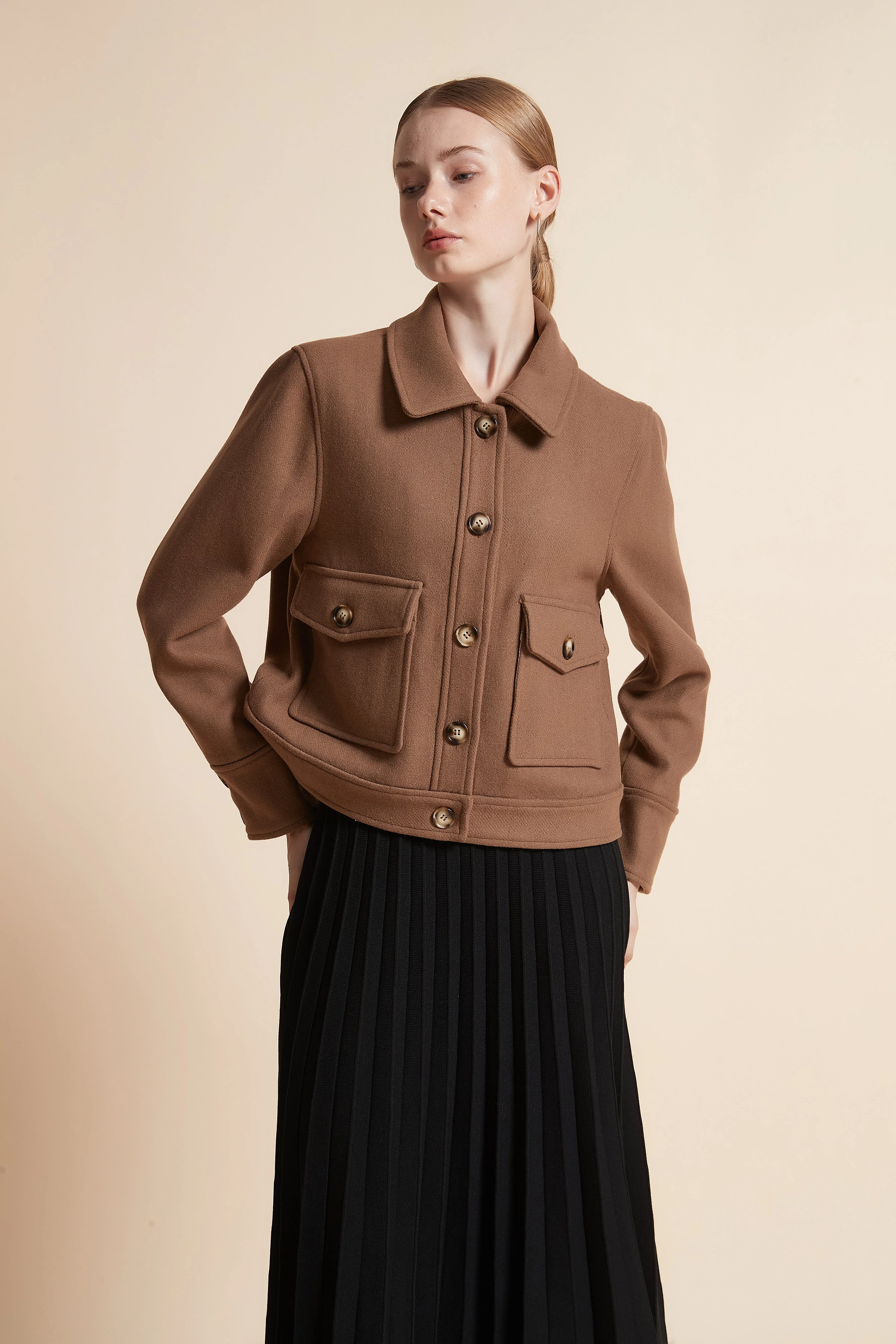 Long-Sleeve Jacket with Pockets - Image 5