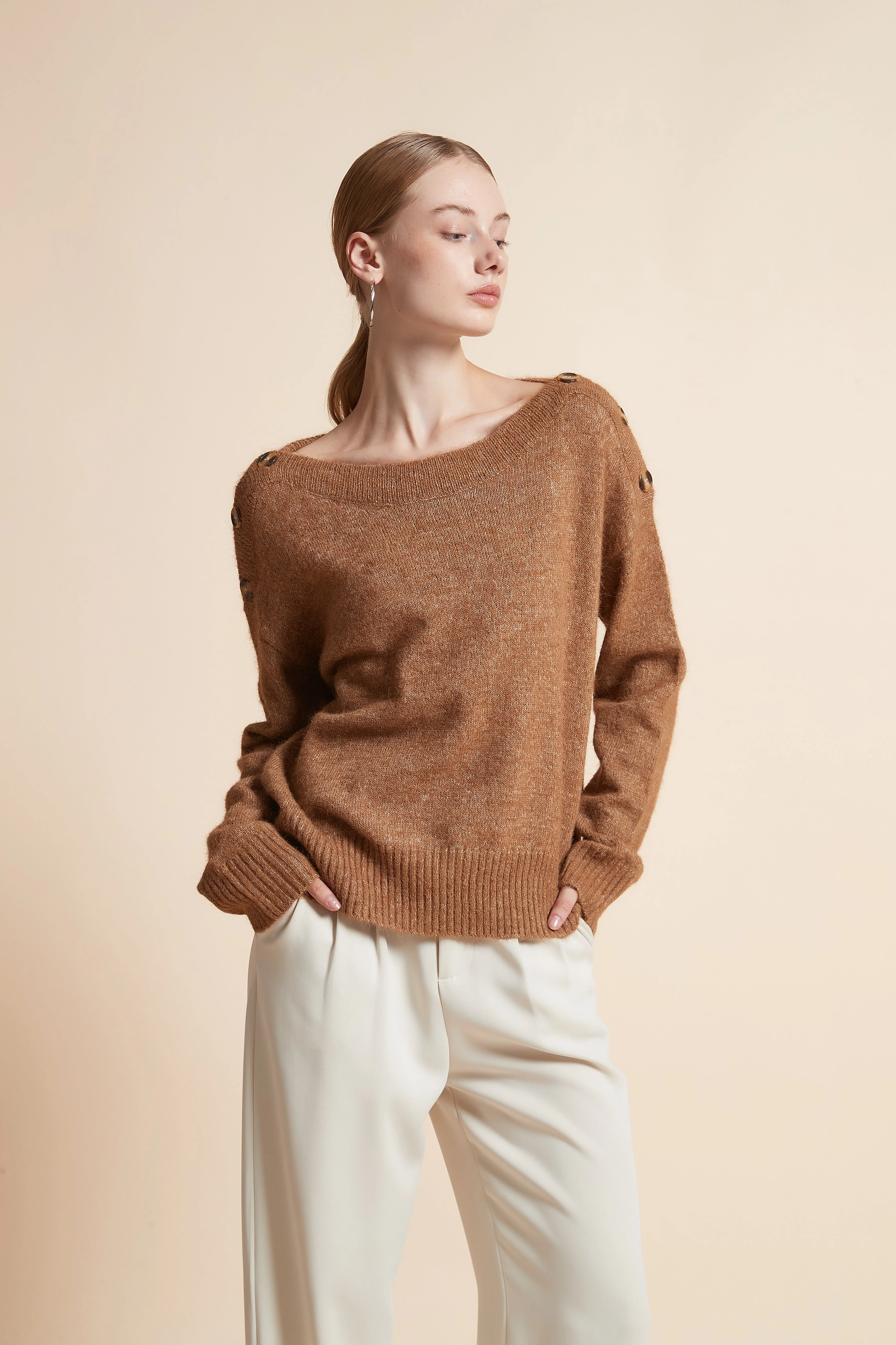 Oversized Solid Long-Sleeve Jacket - Image 6