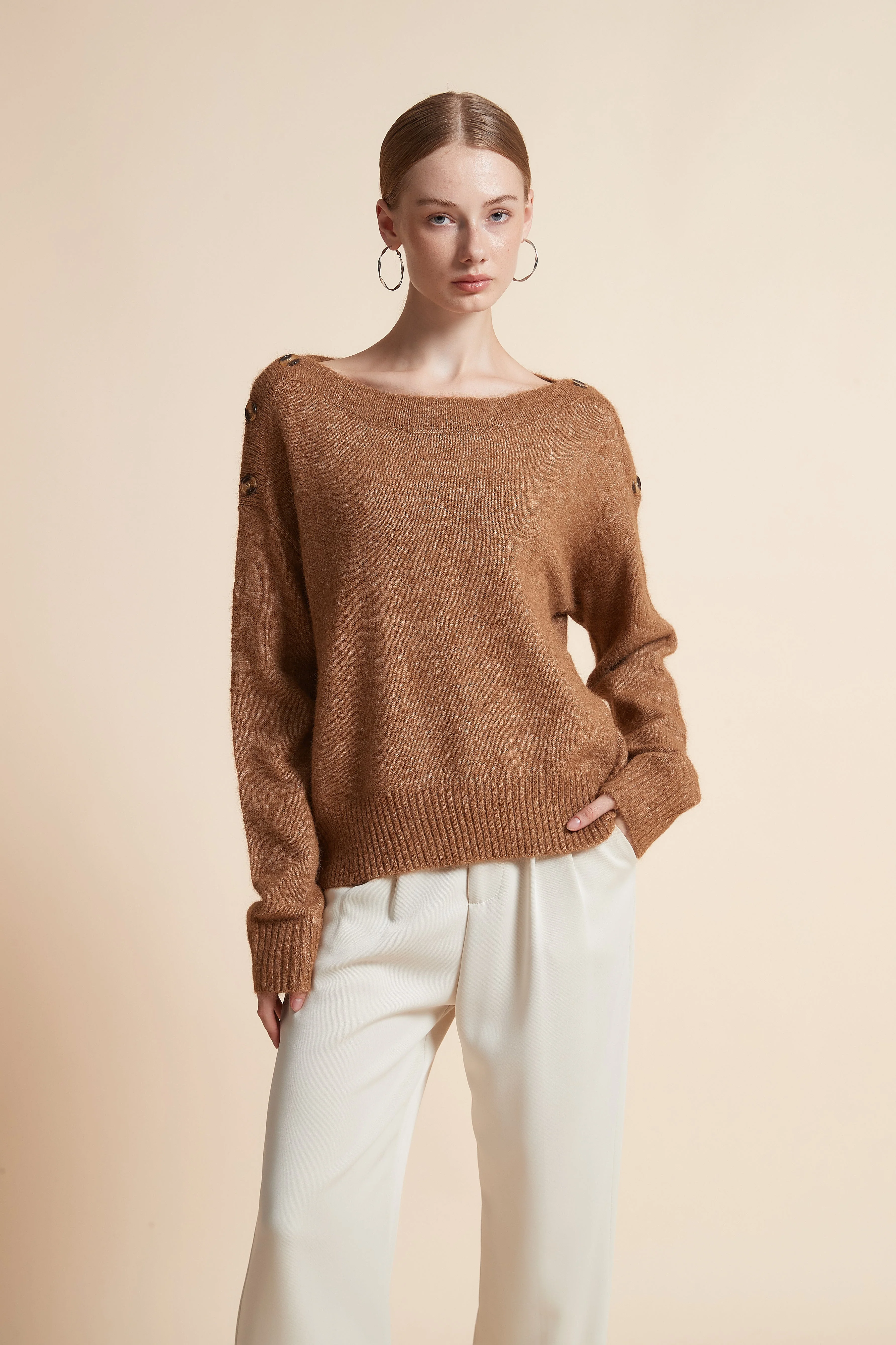 Oversized Solid Long-Sleeve Jacket - Image 7