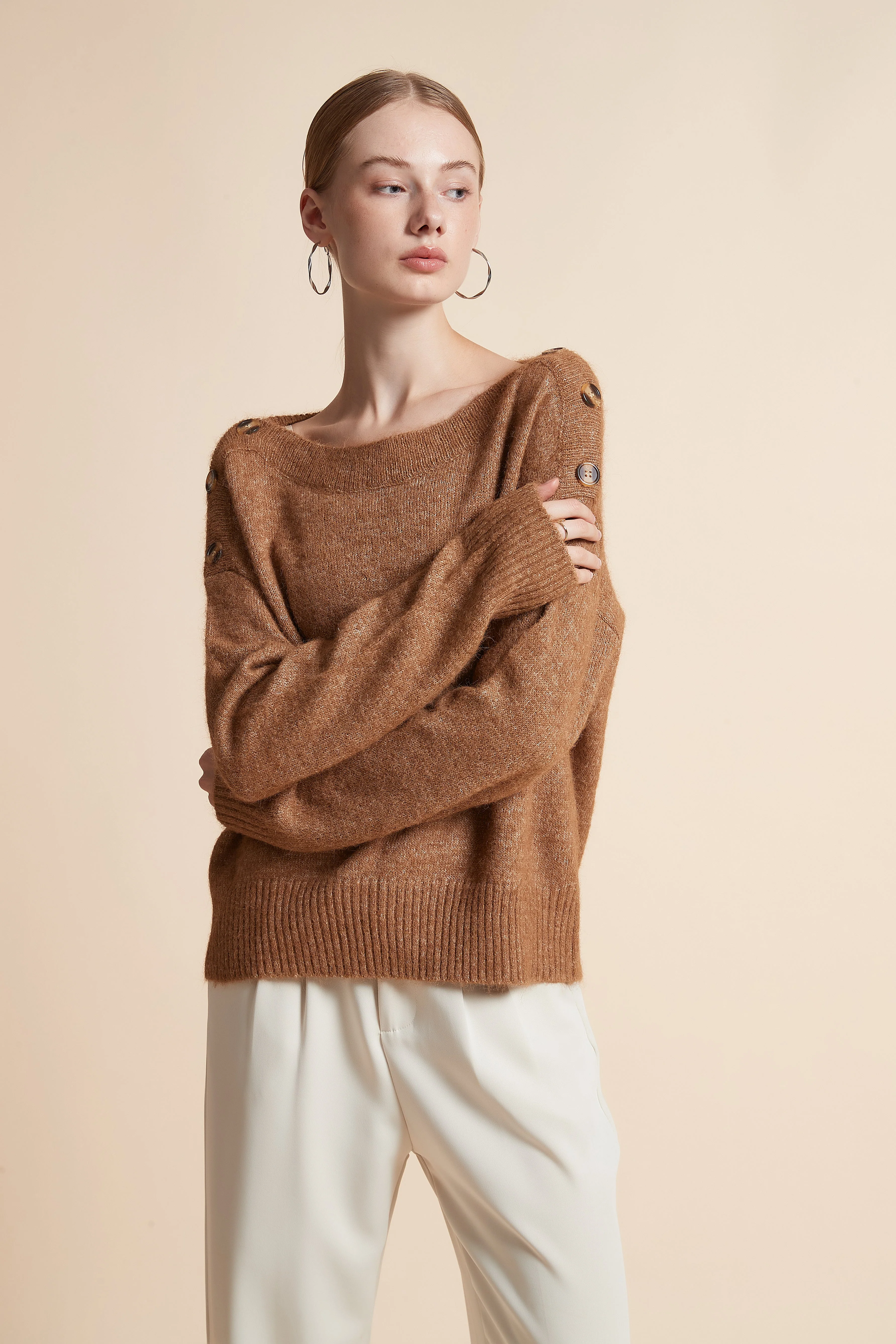 Oversized Solid Long-Sleeve Jacket - Image 8
