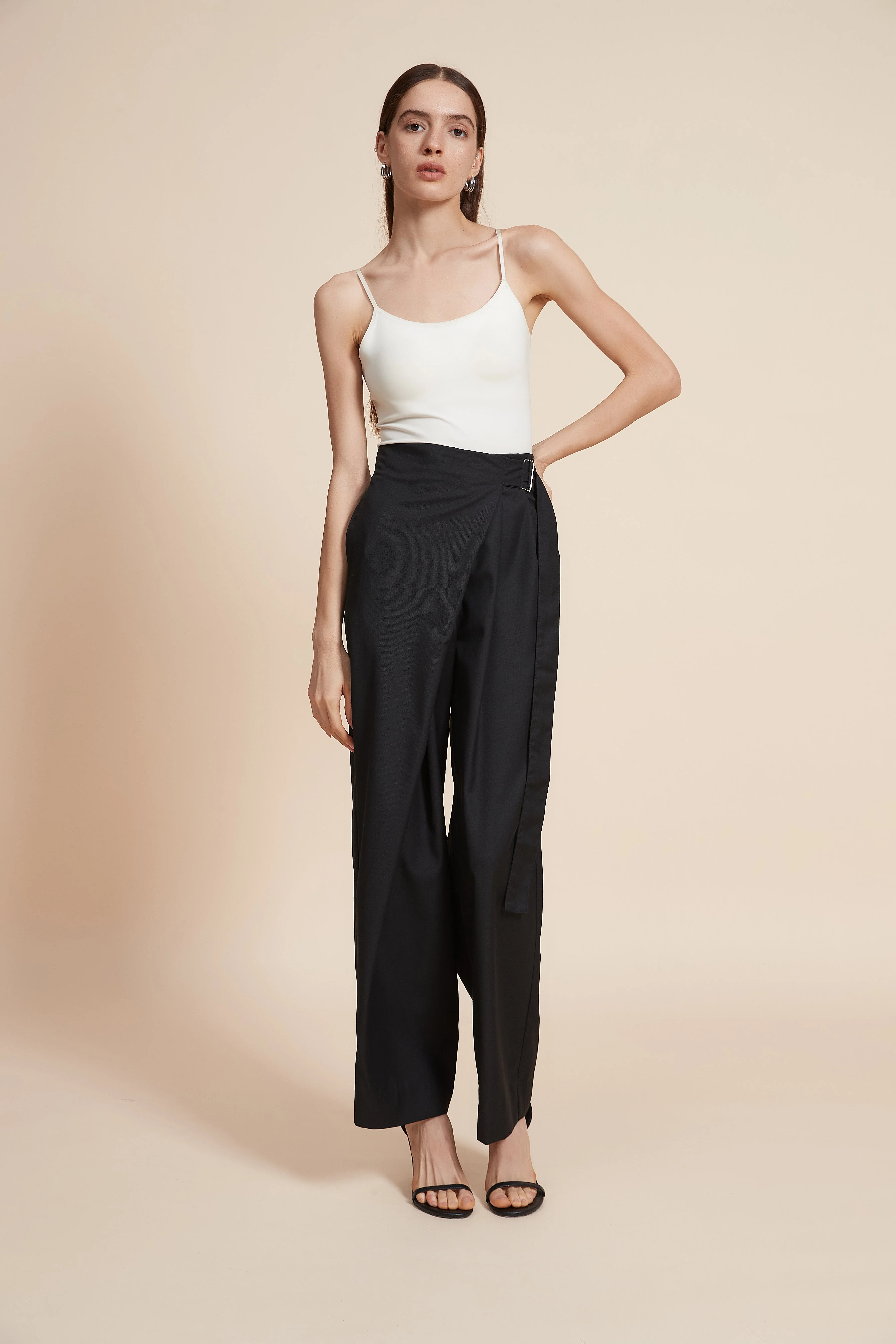 Plain Wide Long Pants