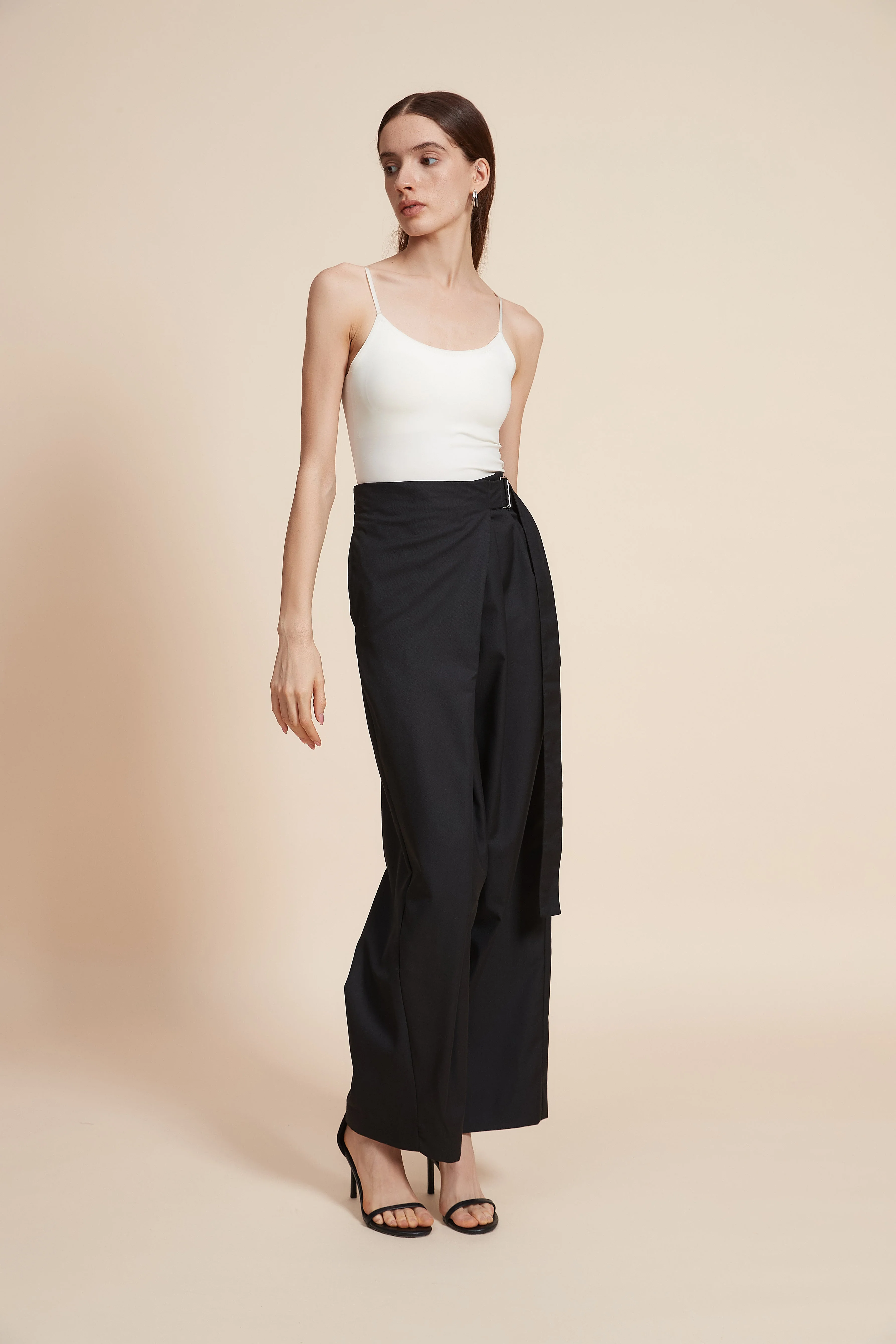 Plain Wide Long Pants - Image 2