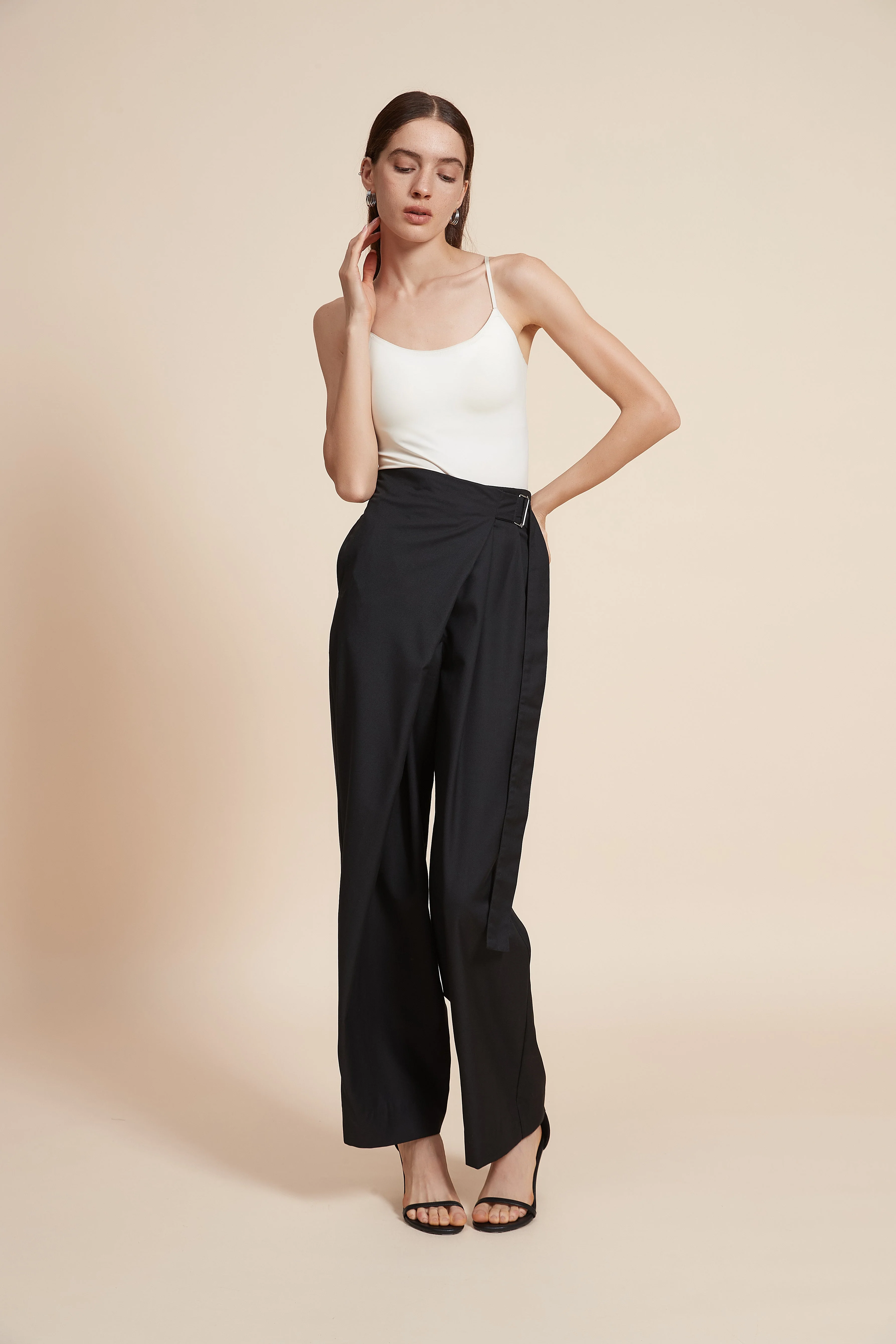 Plain Wide Long Pants - Image 3