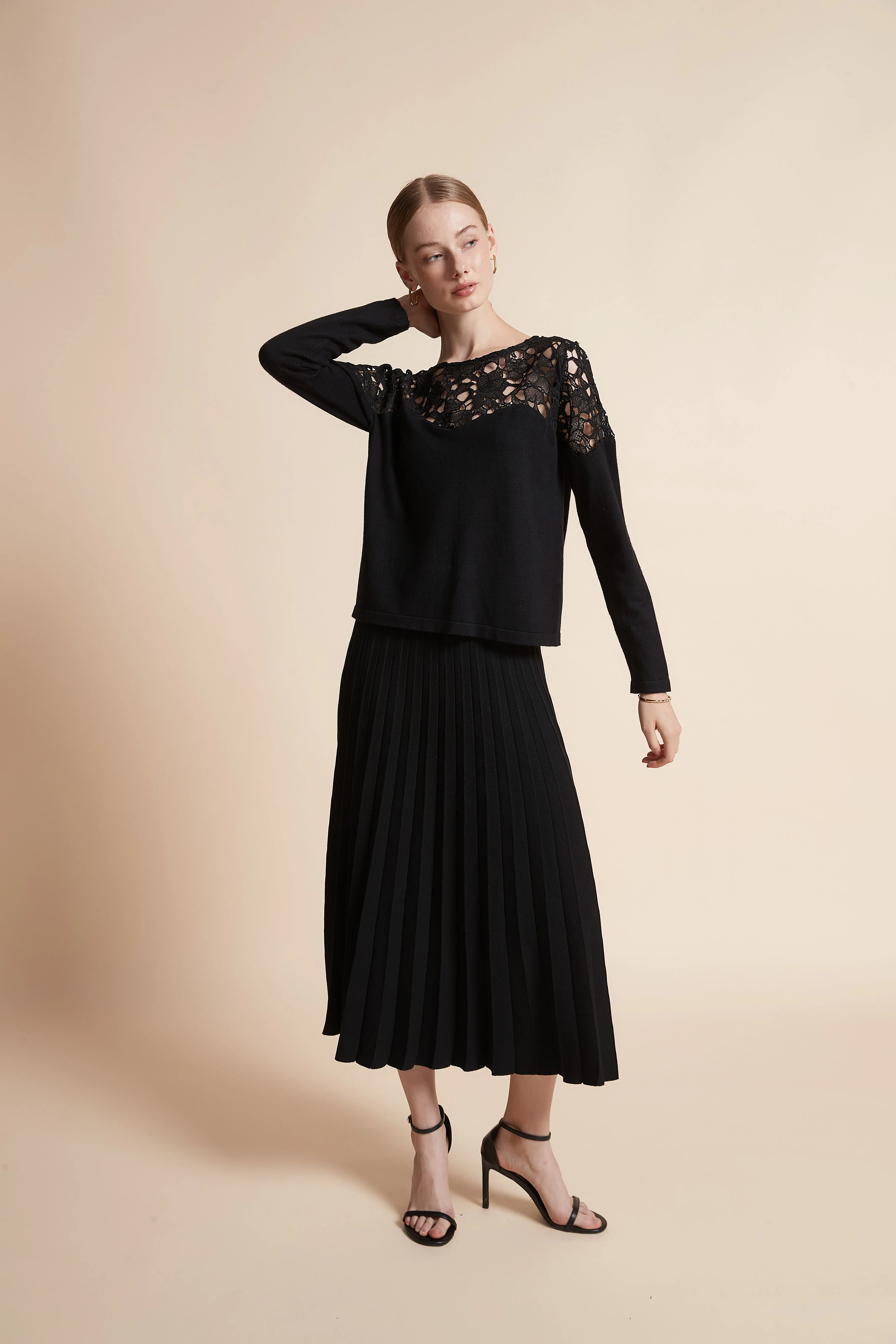 Embroidered Knit Sweater
