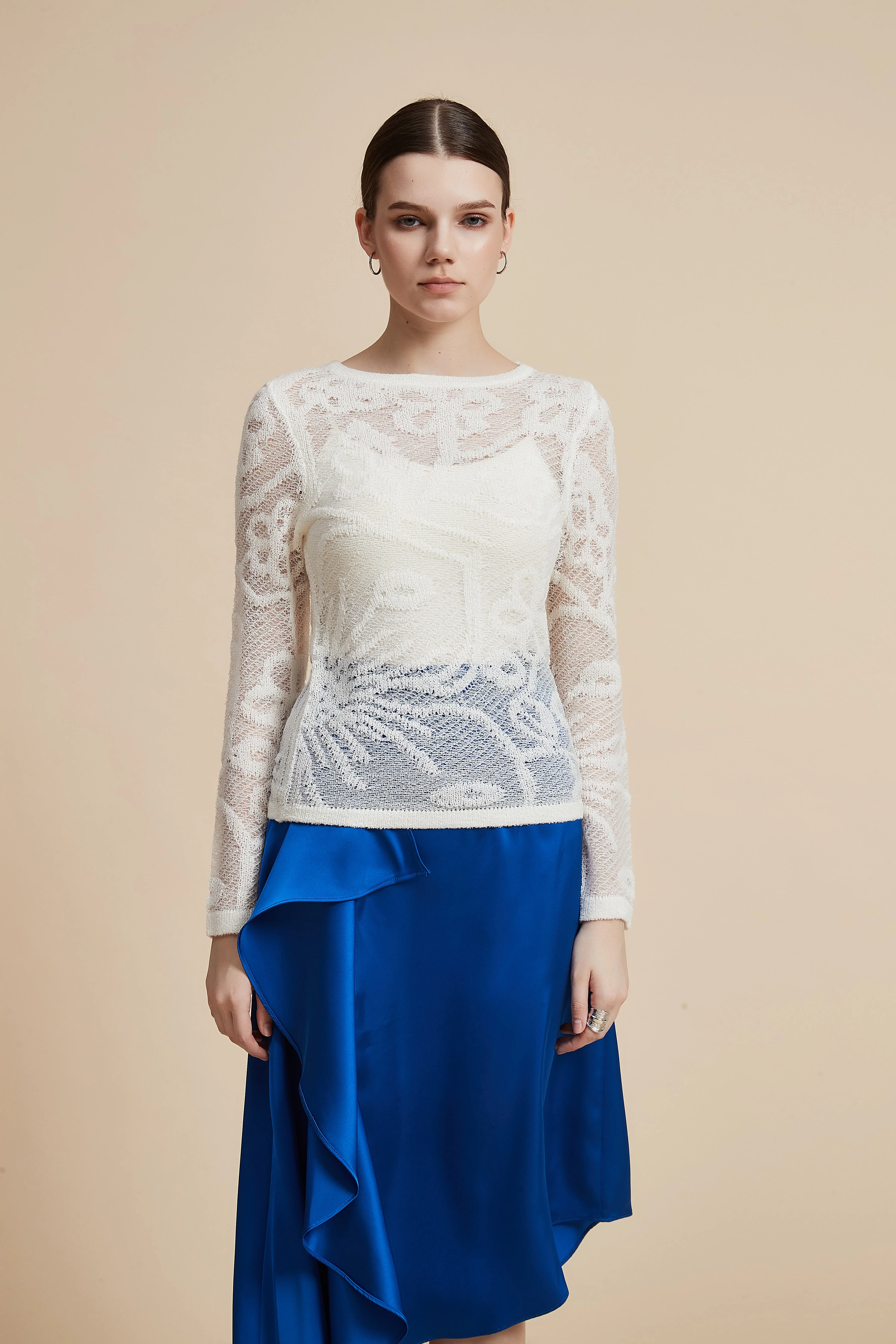 Crochet Waist-Length Sweater - Image 2