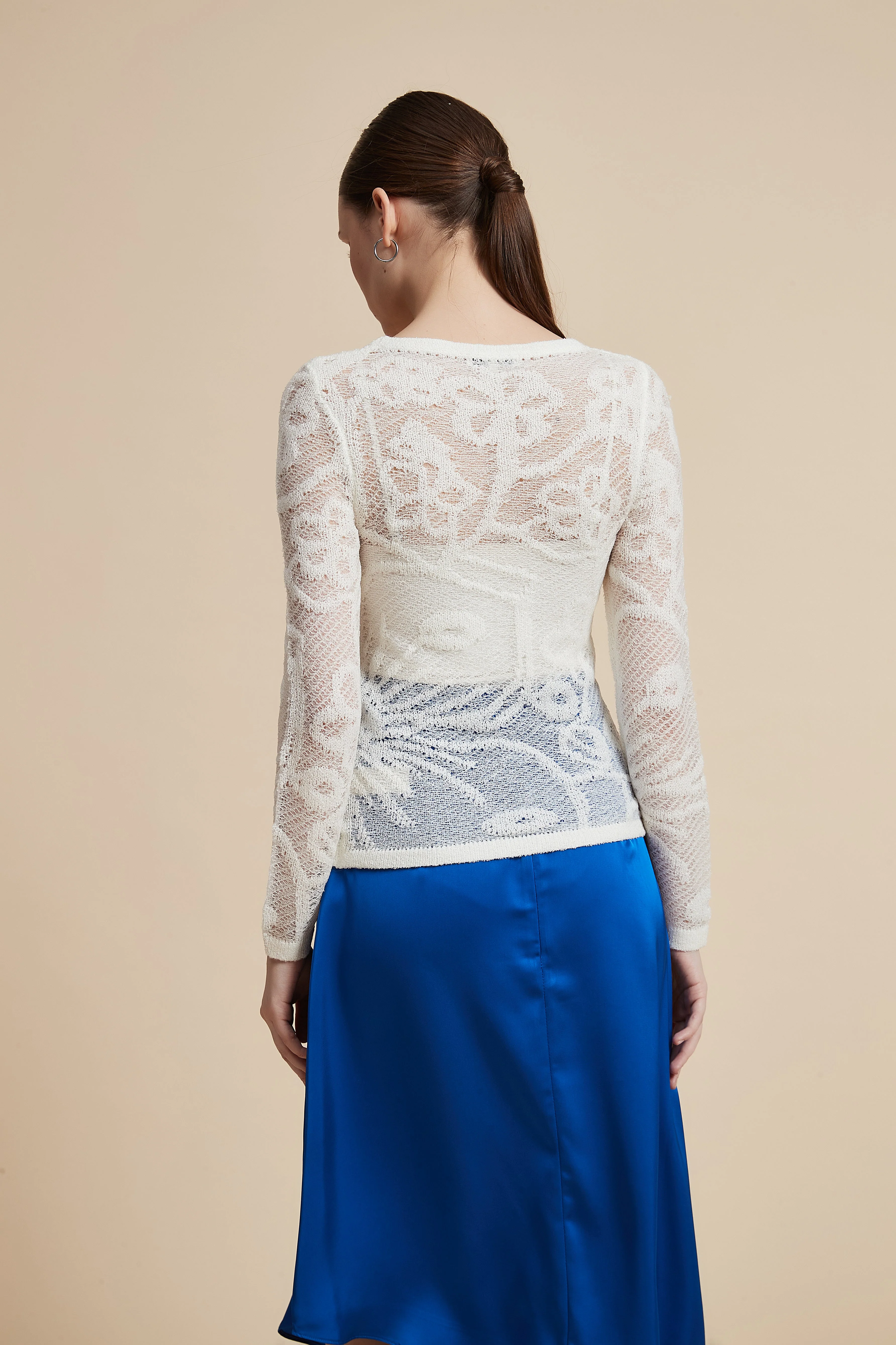 Crochet Waist-Length Sweater - Image 7