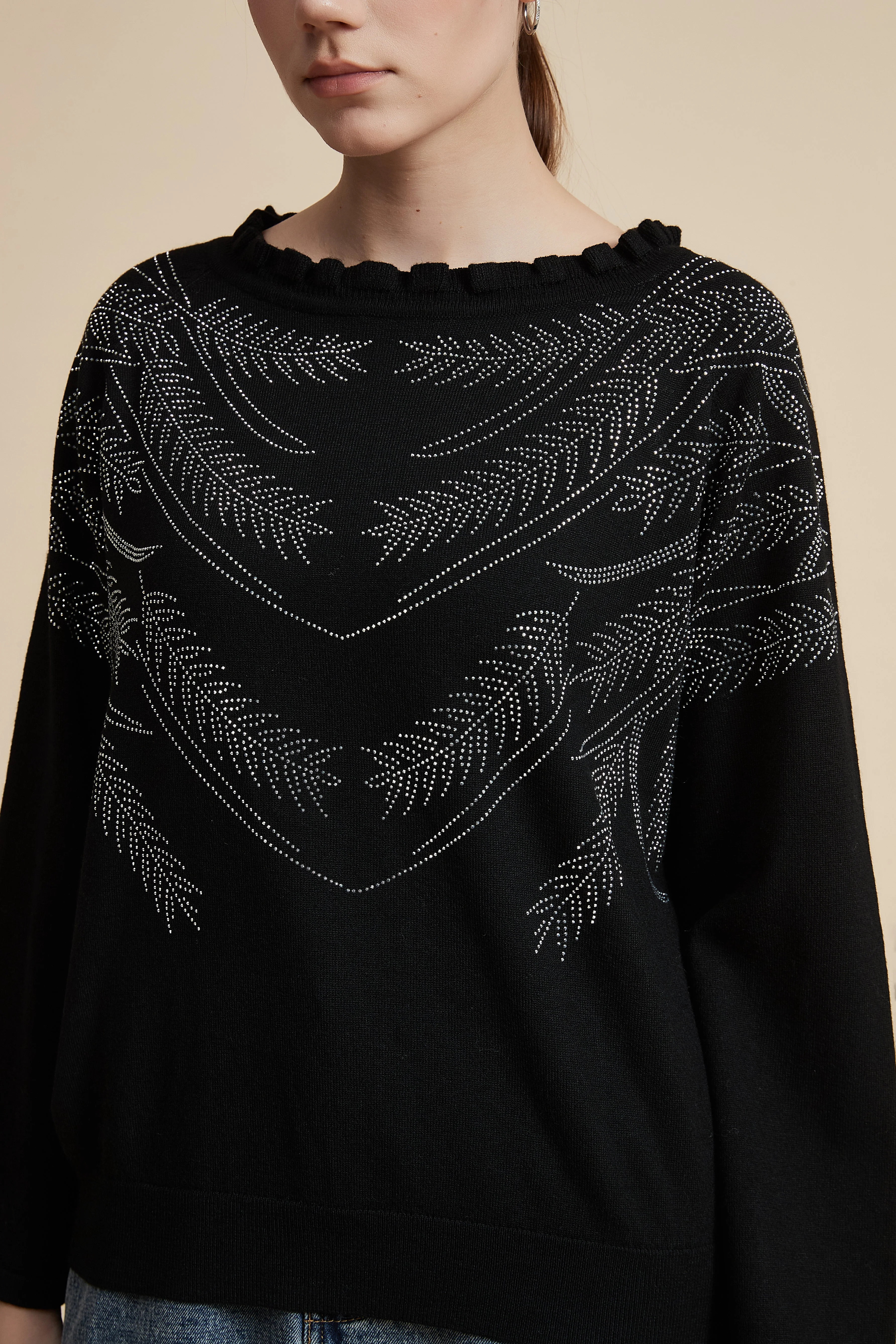 Long Sleeve Embellished Sweater - Image 4