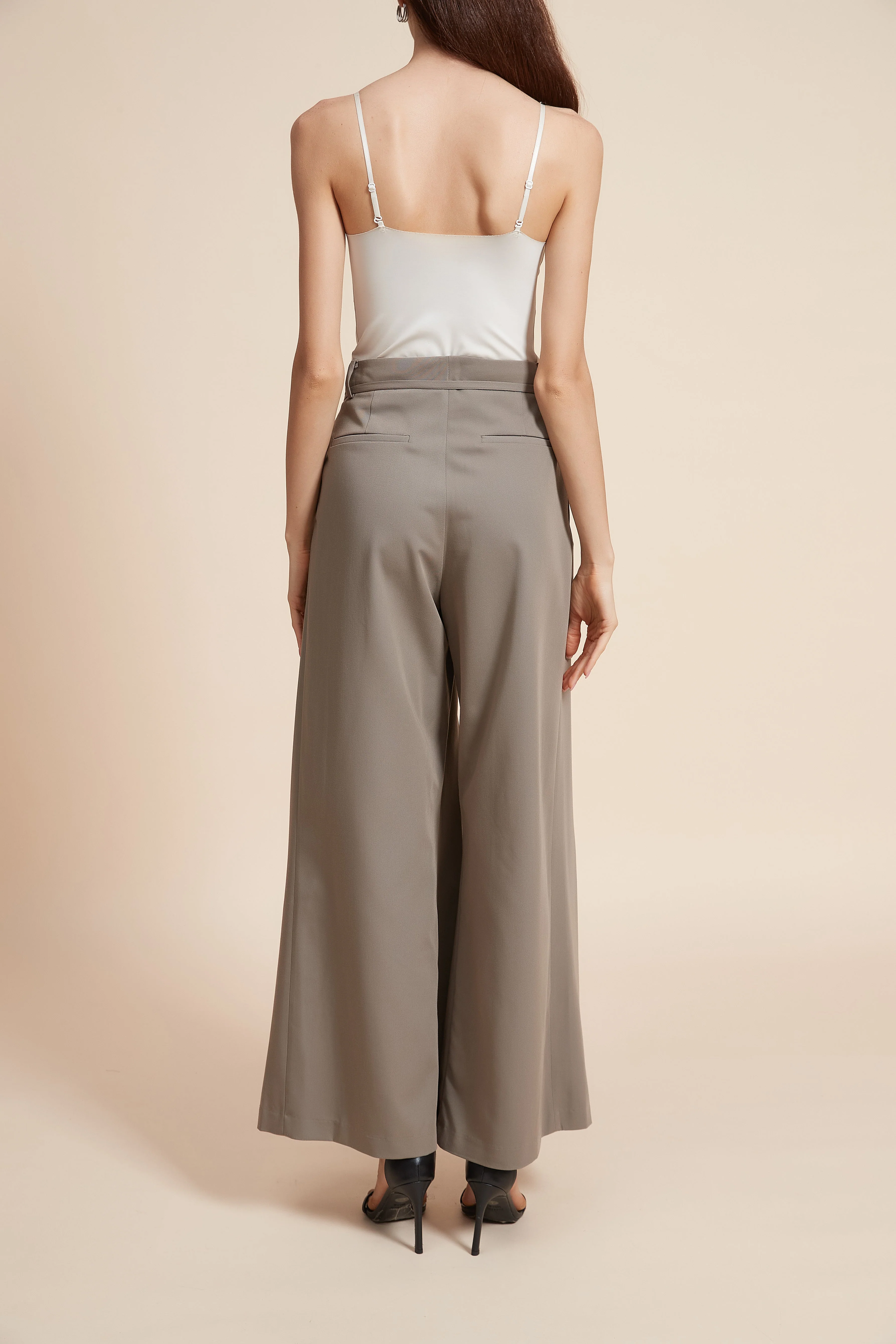 Wide Leg Plain Trousers - Image 7