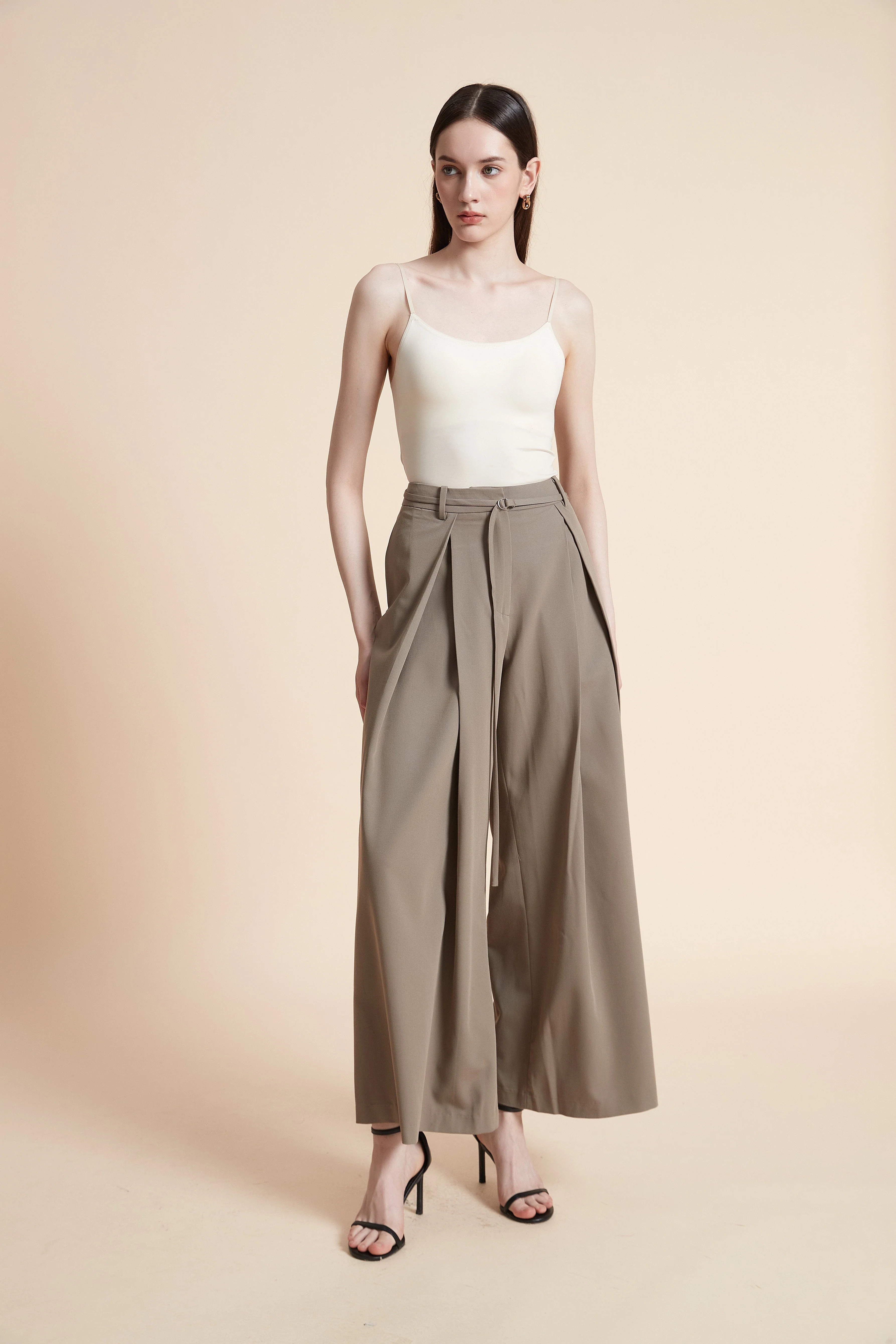Wide Leg Plain Trousers - Image 8