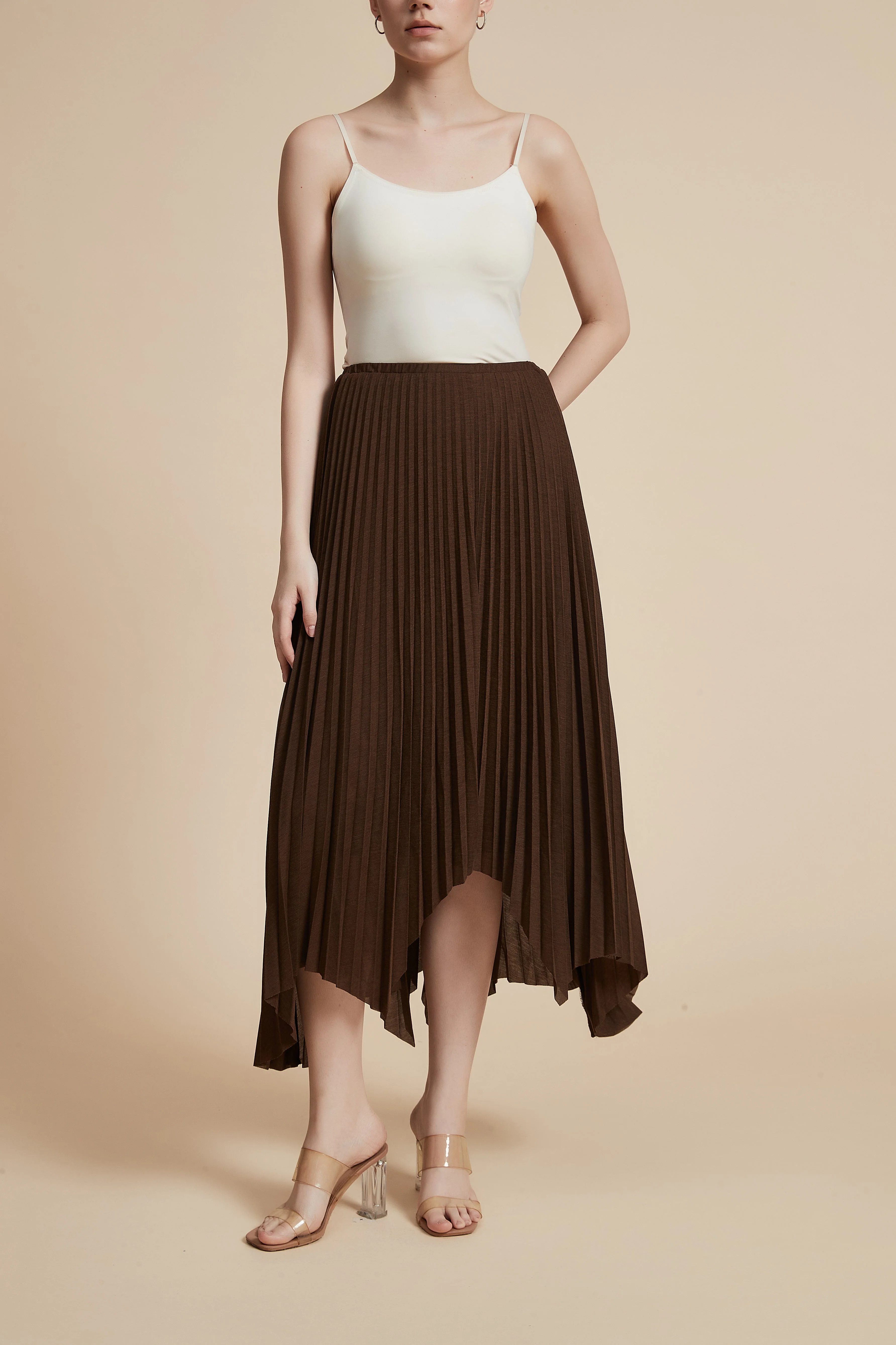 Pleated Midi Skirt - Image 3