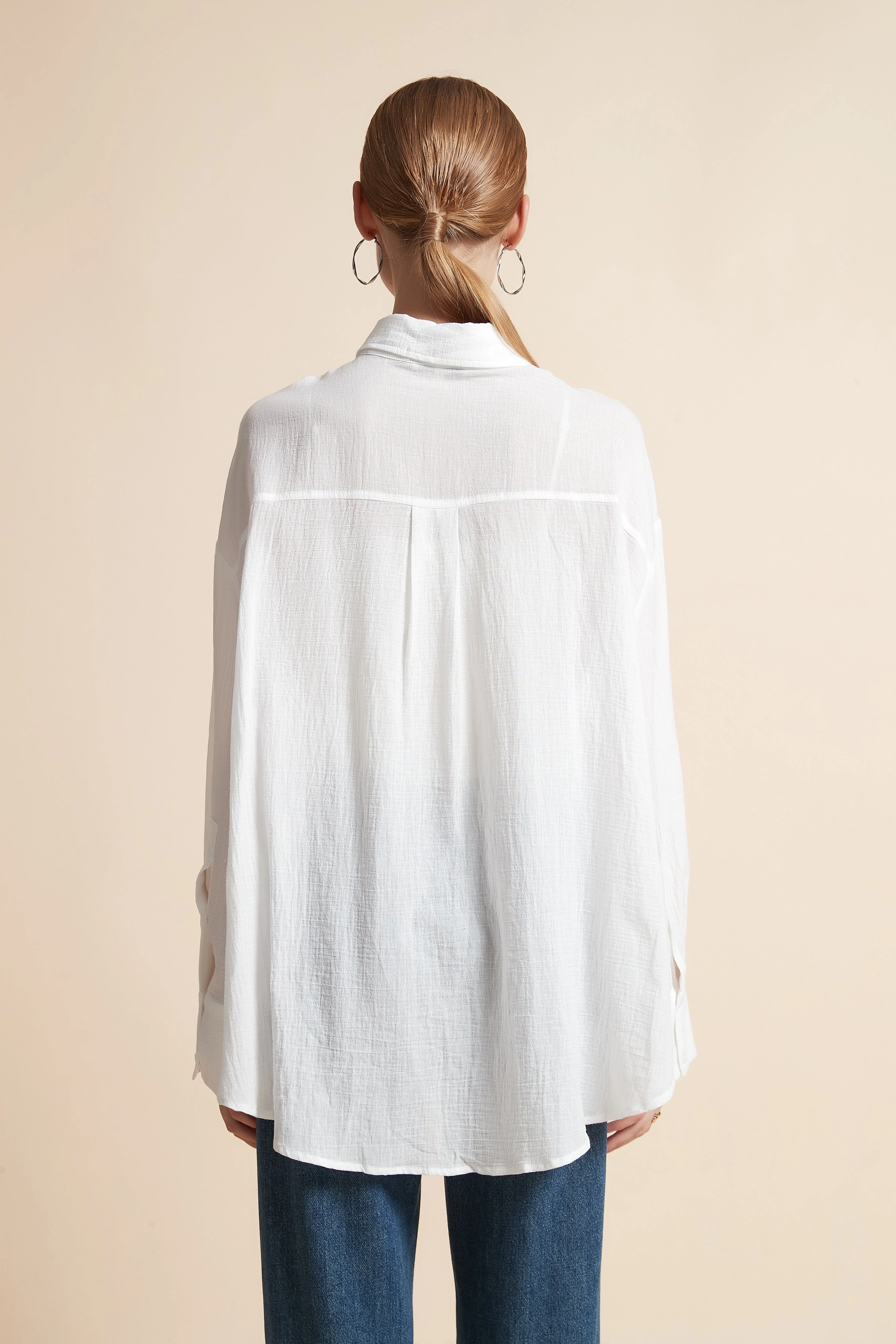 Solid Button-Front Top - Image 5