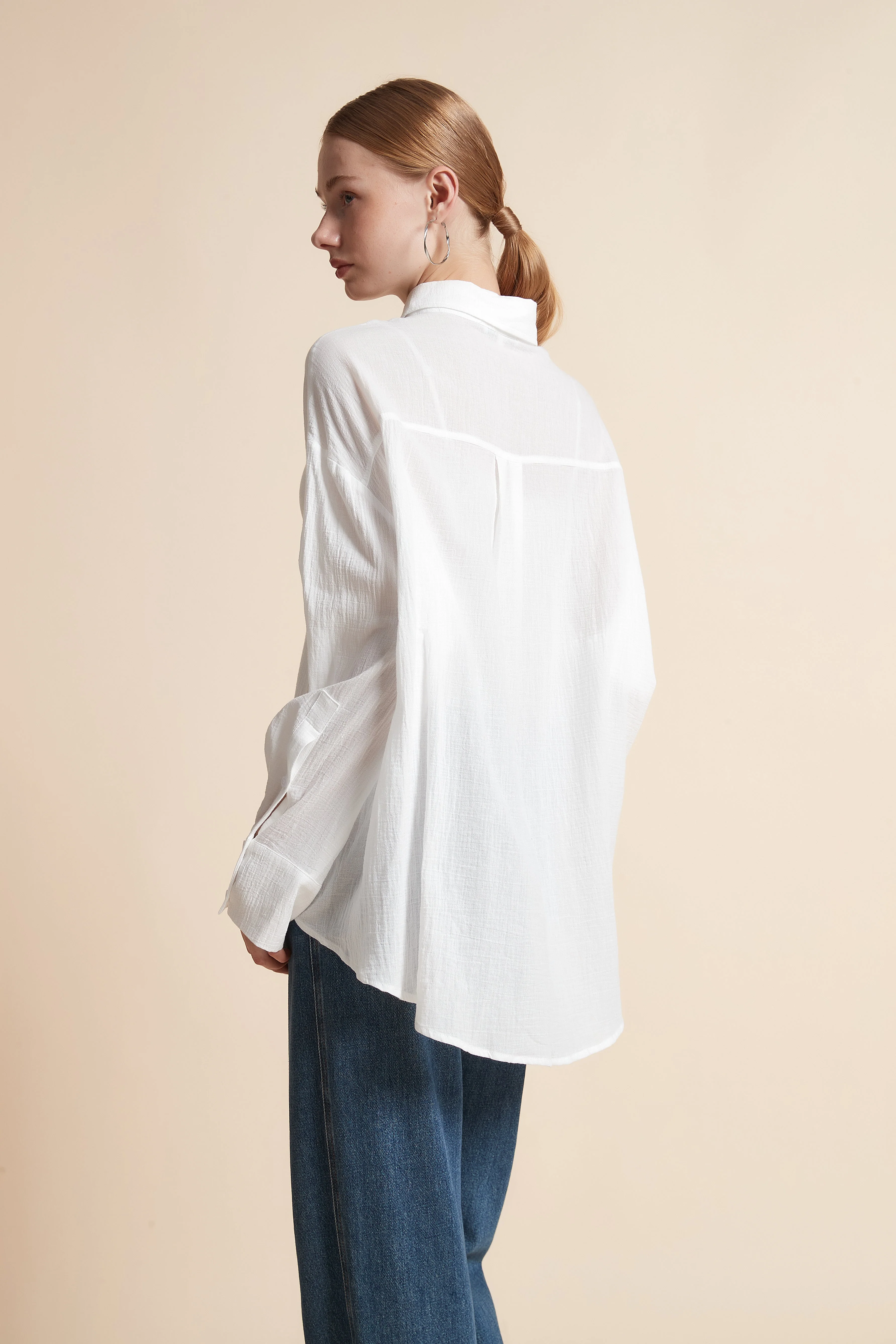 Solid Button-Front Top - Image 6
