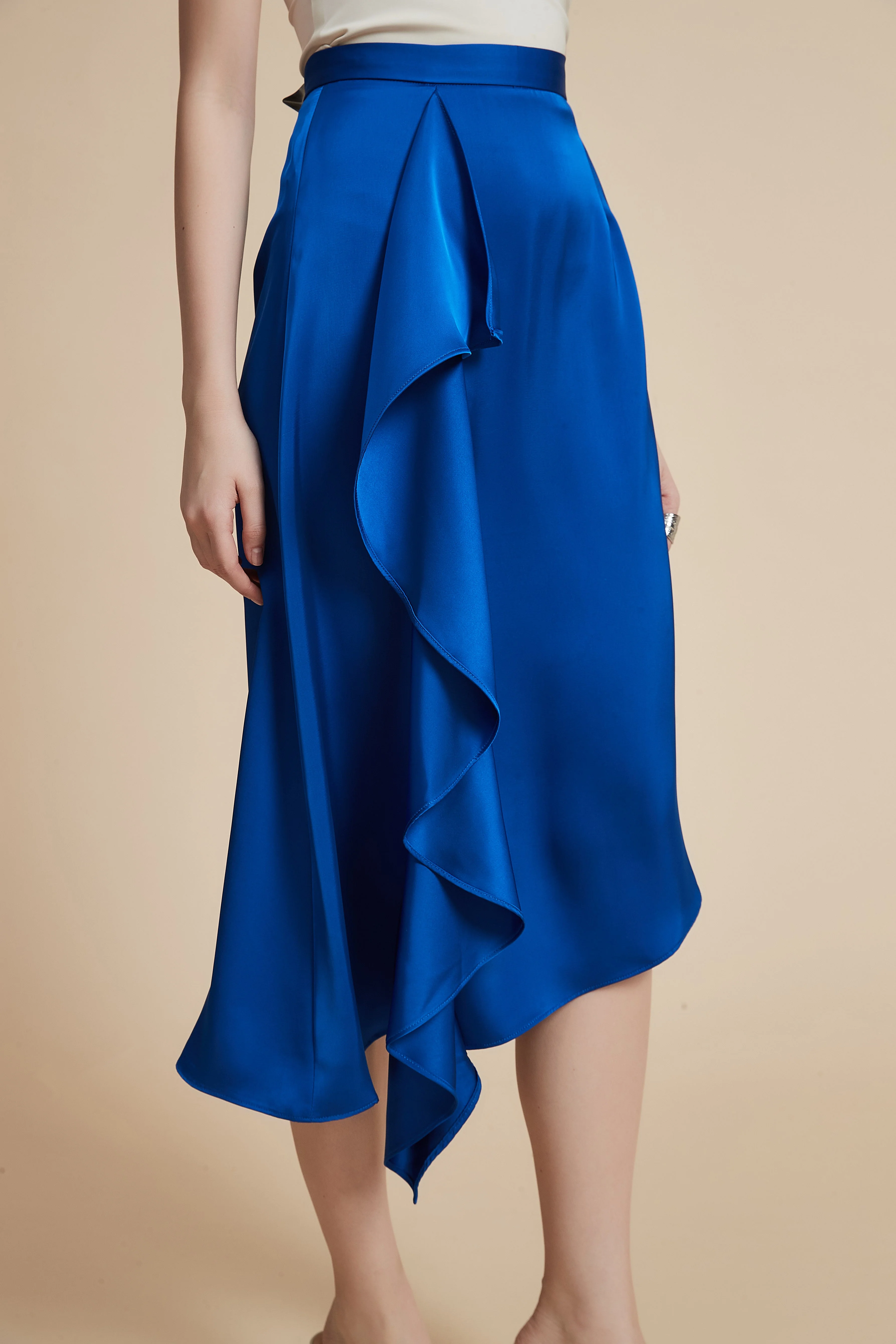 Knee-Length Ruffled Skirt - Image 8