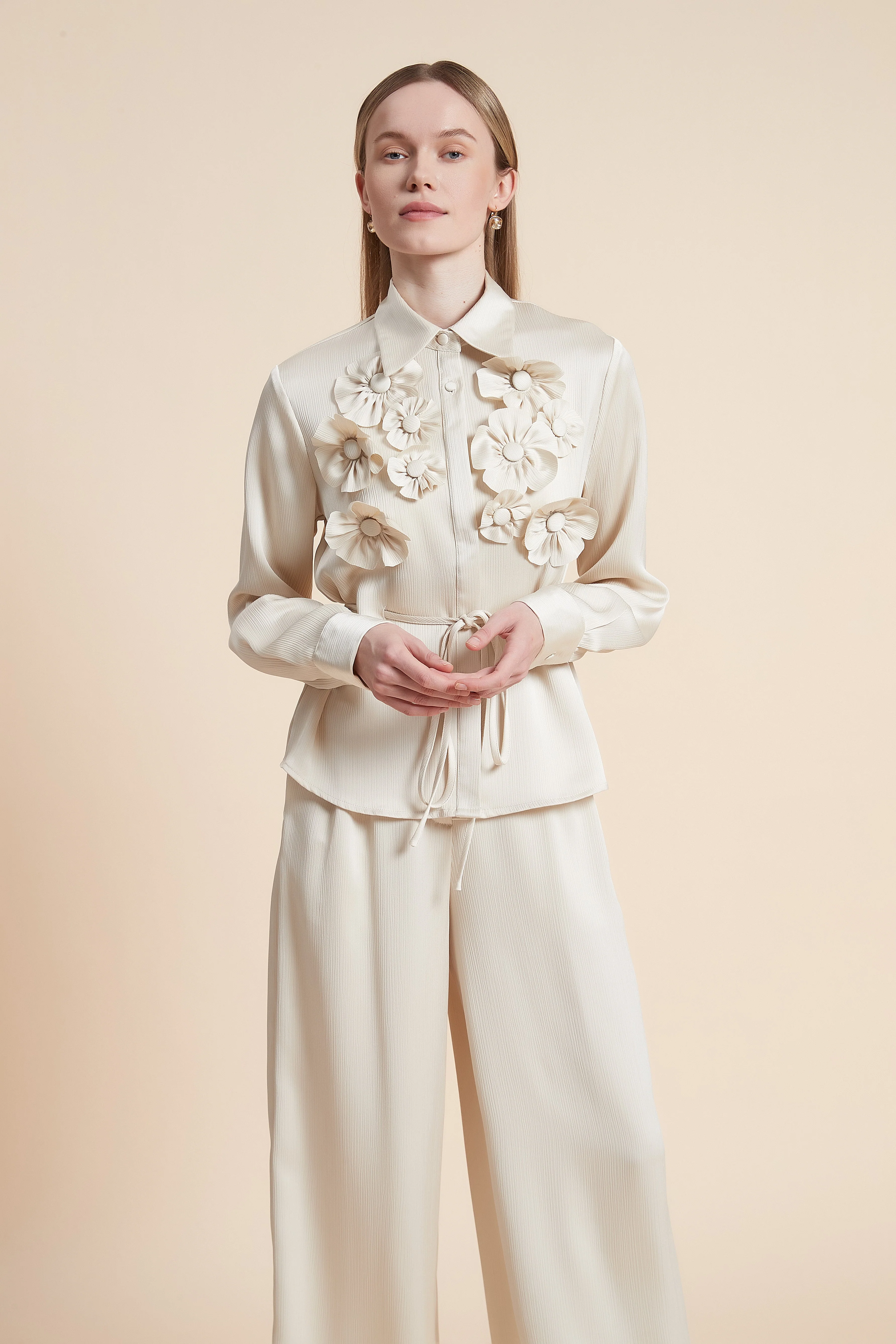 Floral Long-Sleeved Blouse - Image 4