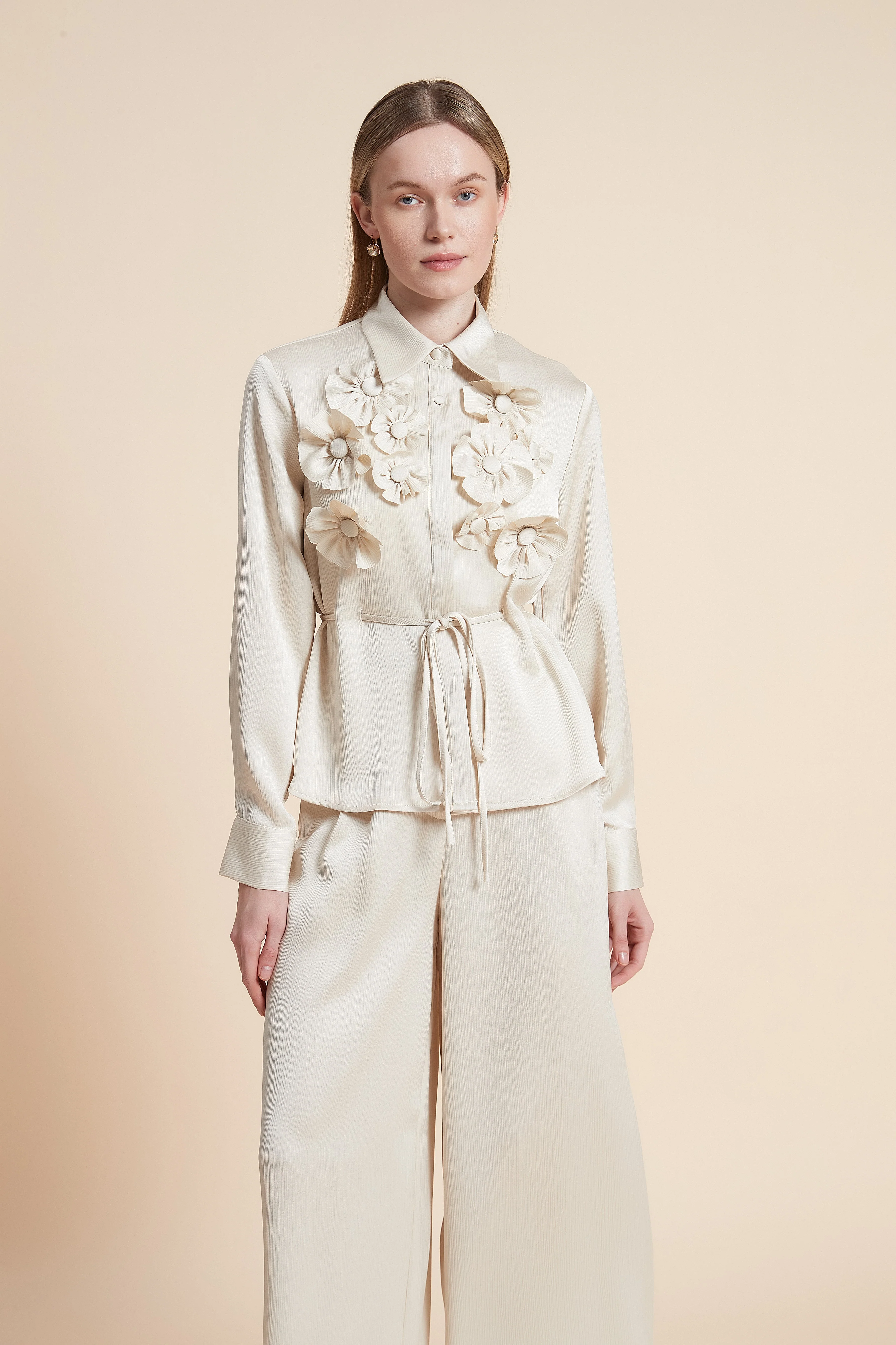 Floral Long-Sleeved Blouse - Image 7