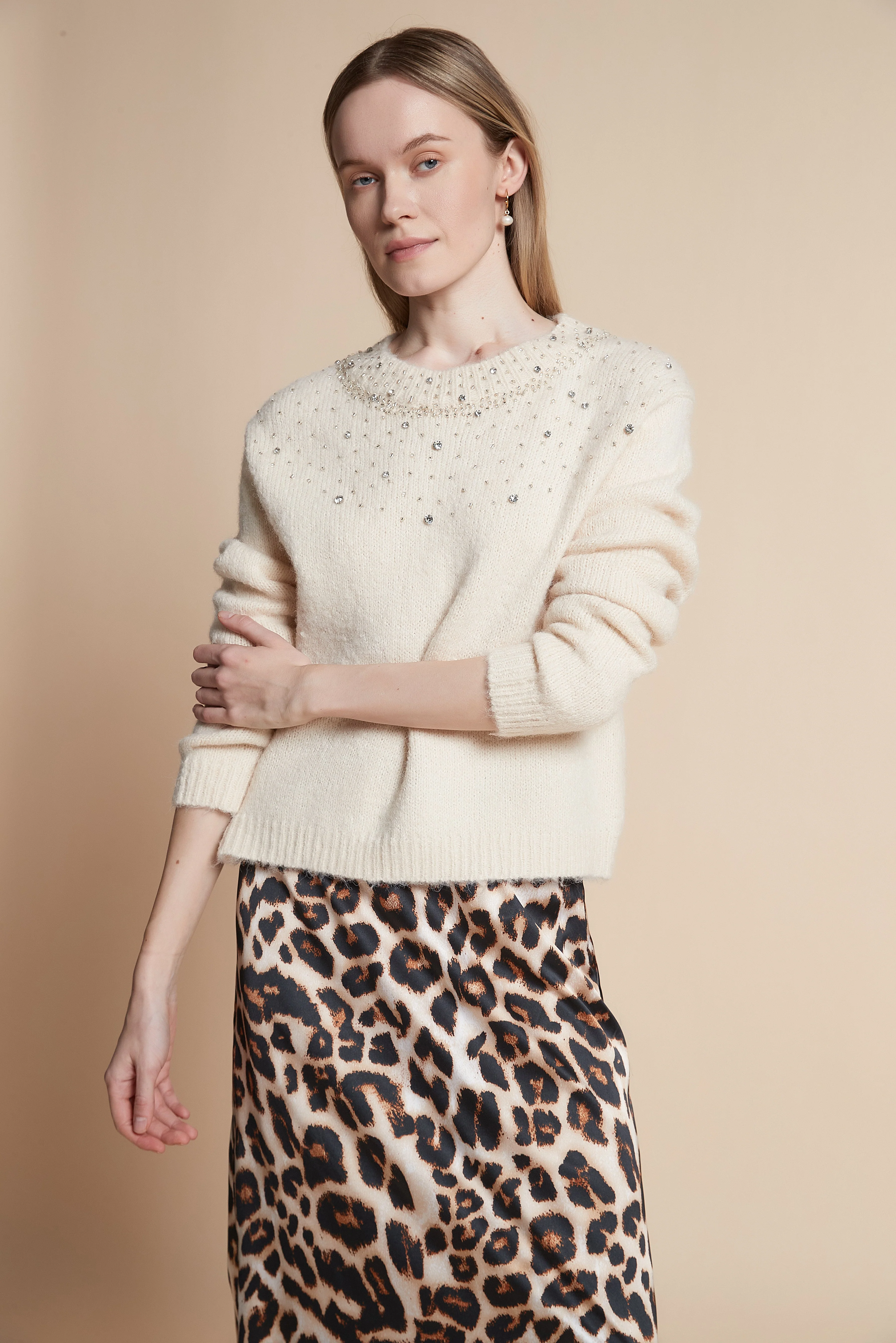 Embellished Long-Sleeved Sweater - Image 6