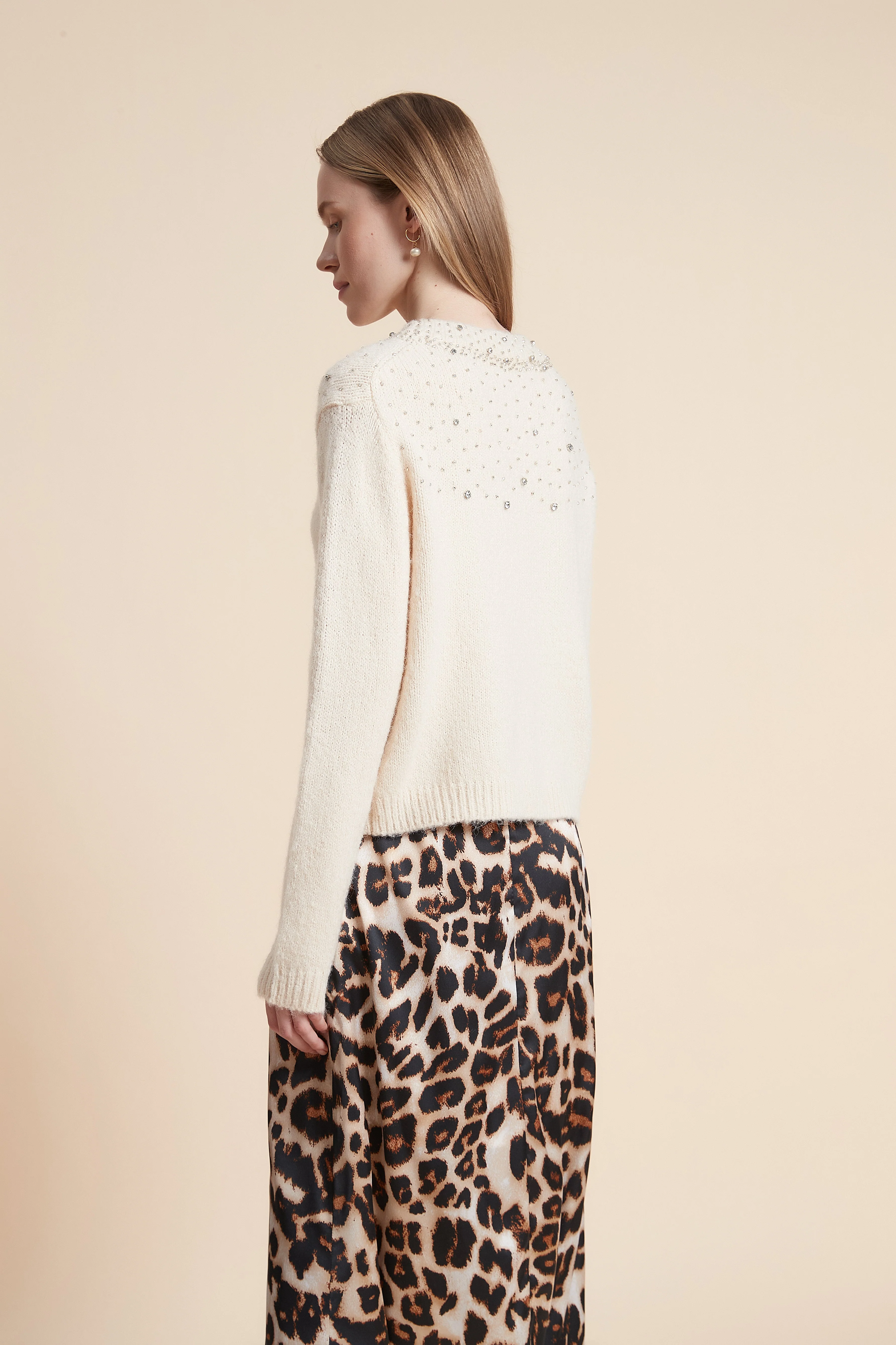 Embellished Long-Sleeved Sweater - Image 8