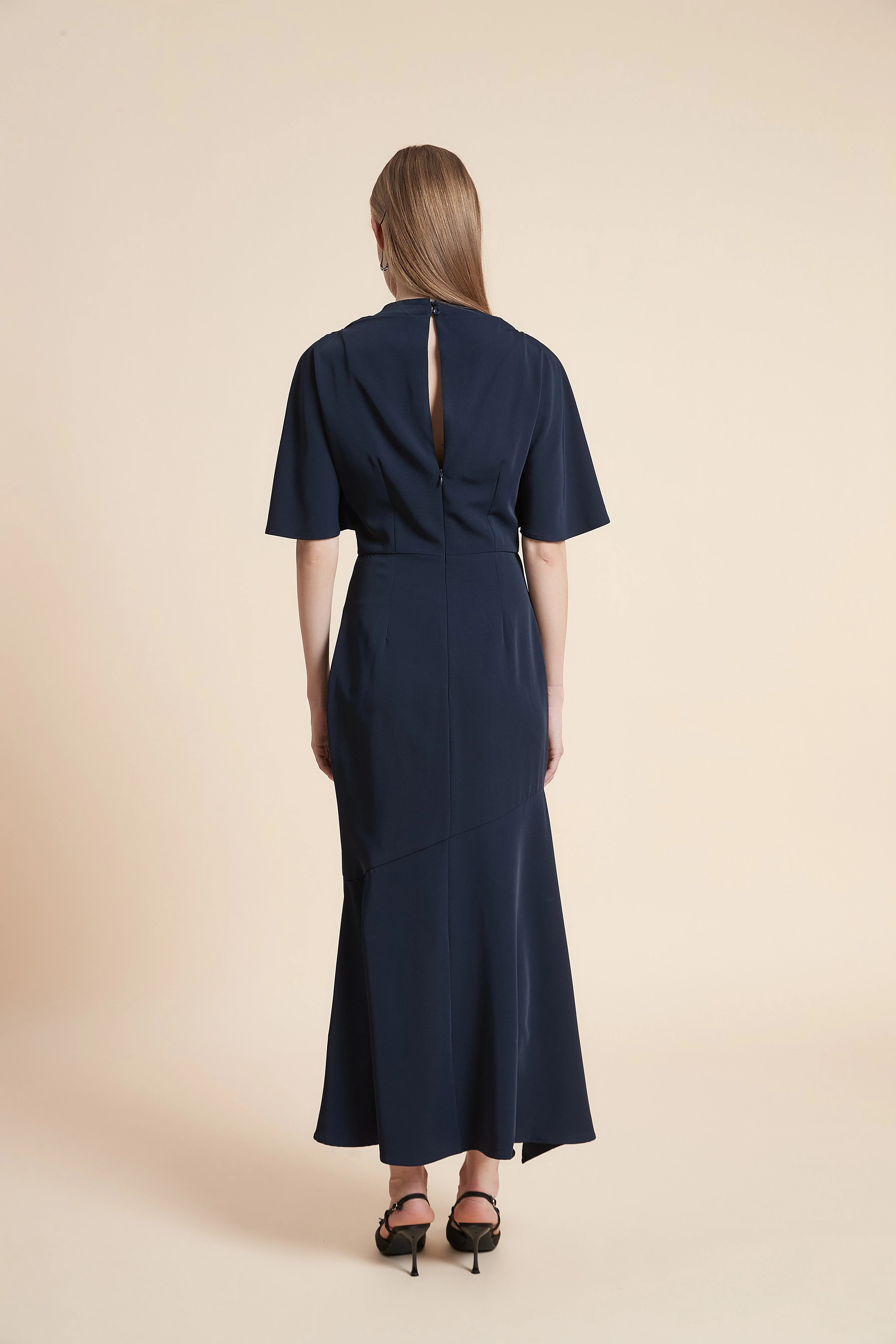 Dress Midi Short-Sleeved Ruffled Top - Image 8