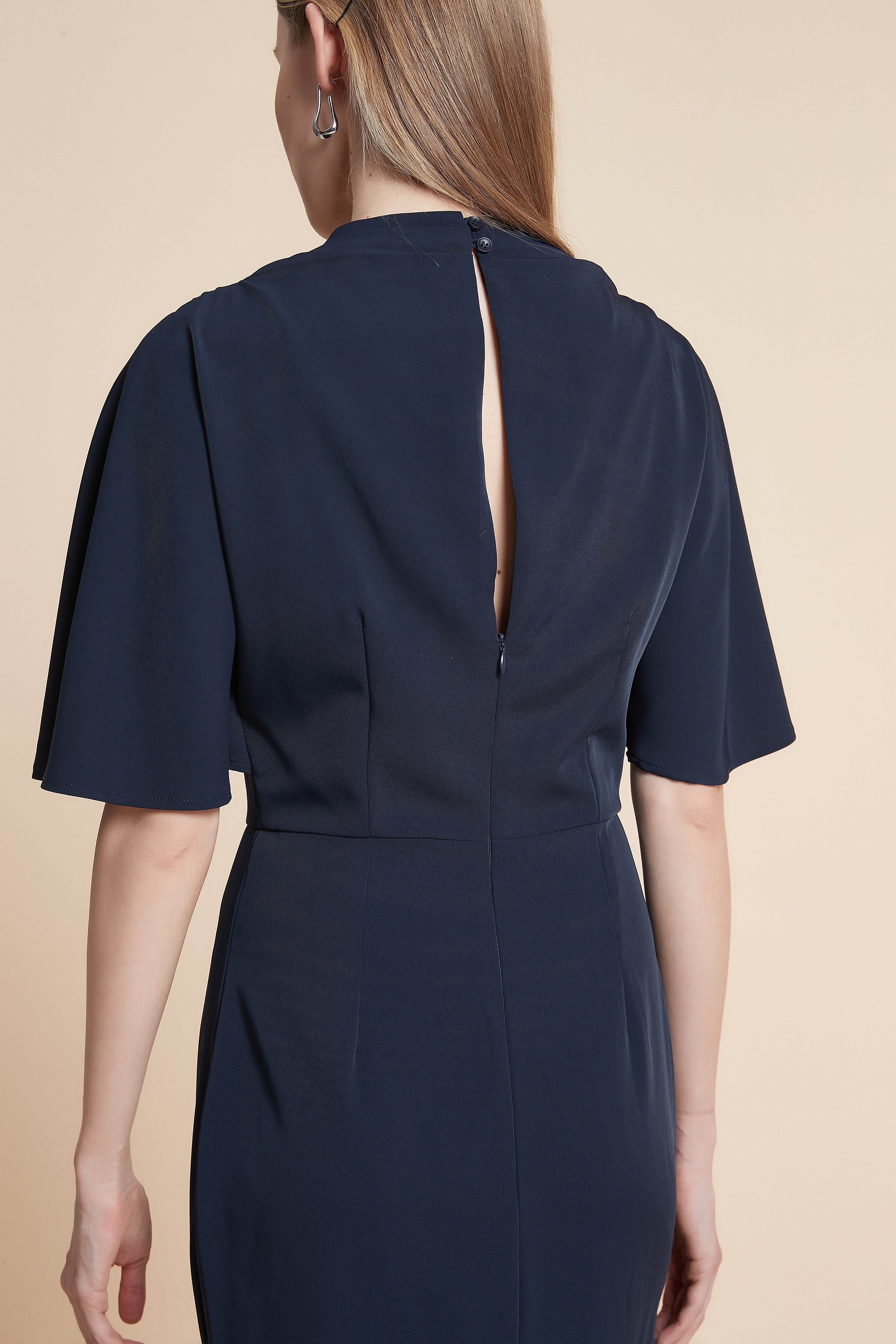 Dress Midi Short-Sleeved Ruffled Top - Image 9
