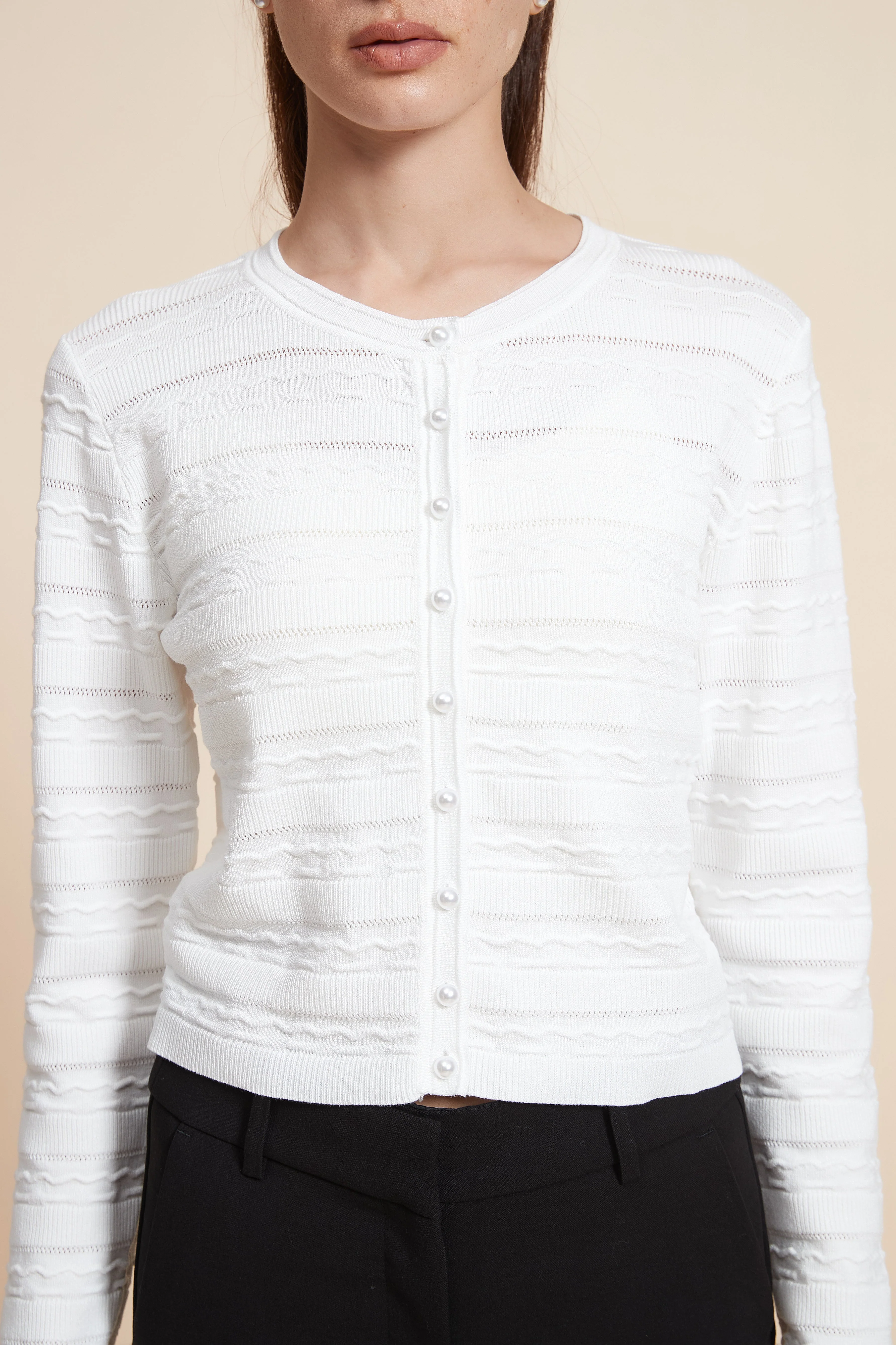 Striped Long Sleeve Blouse - Image 6