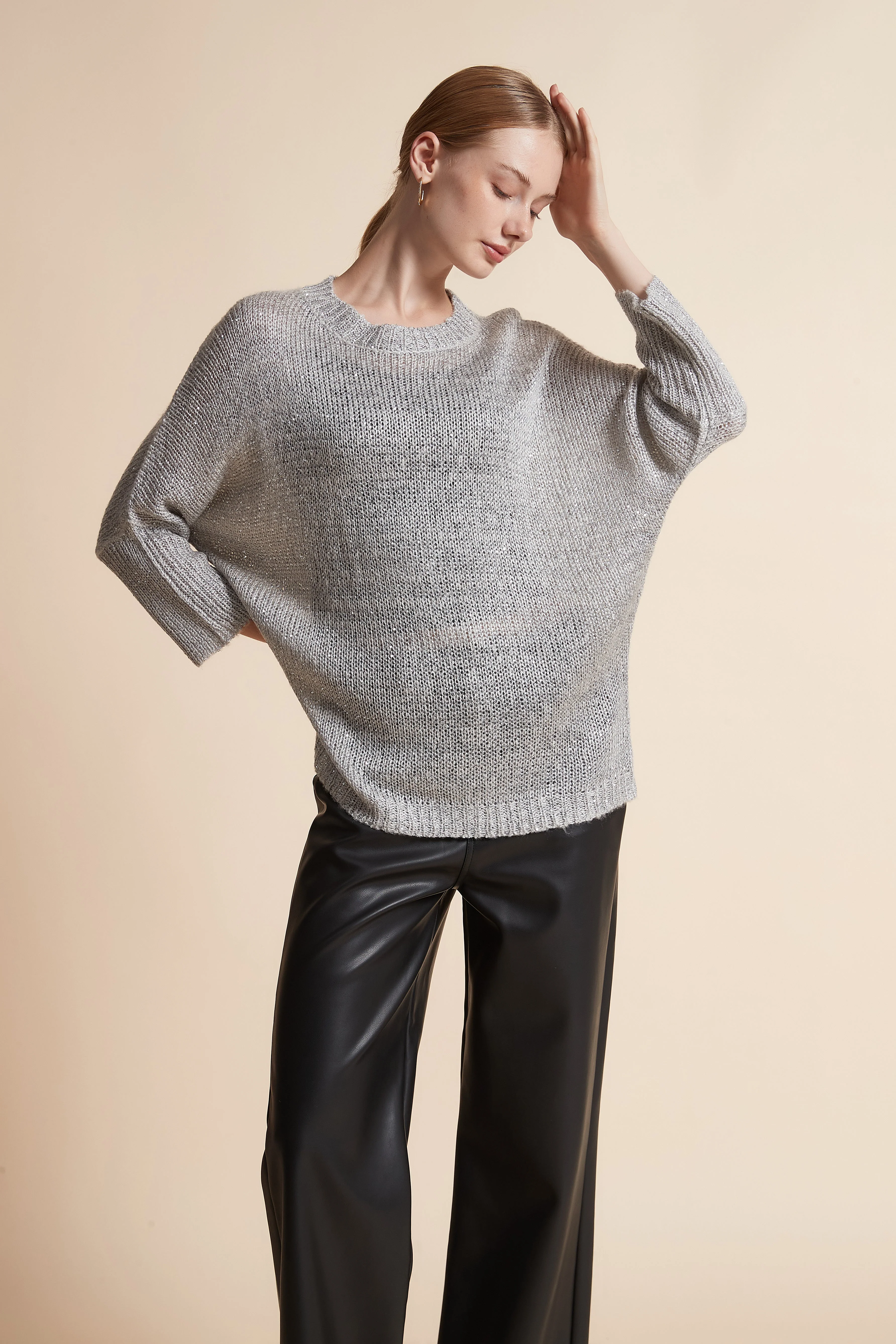 Long-Sleeve Jacket with Shiny Accents - Image 4