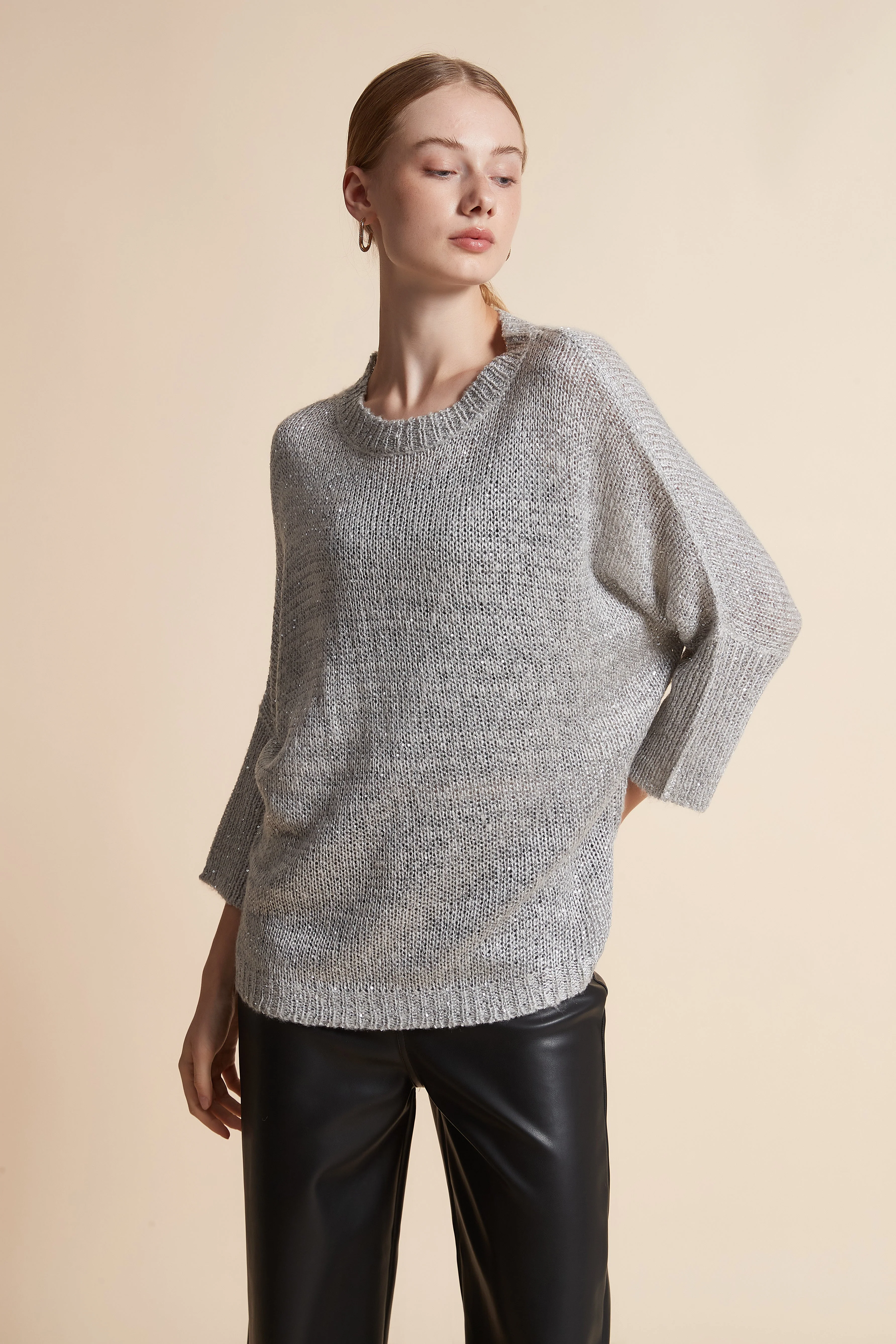 Long-Sleeve Jacket with Shiny Accents - Image 5